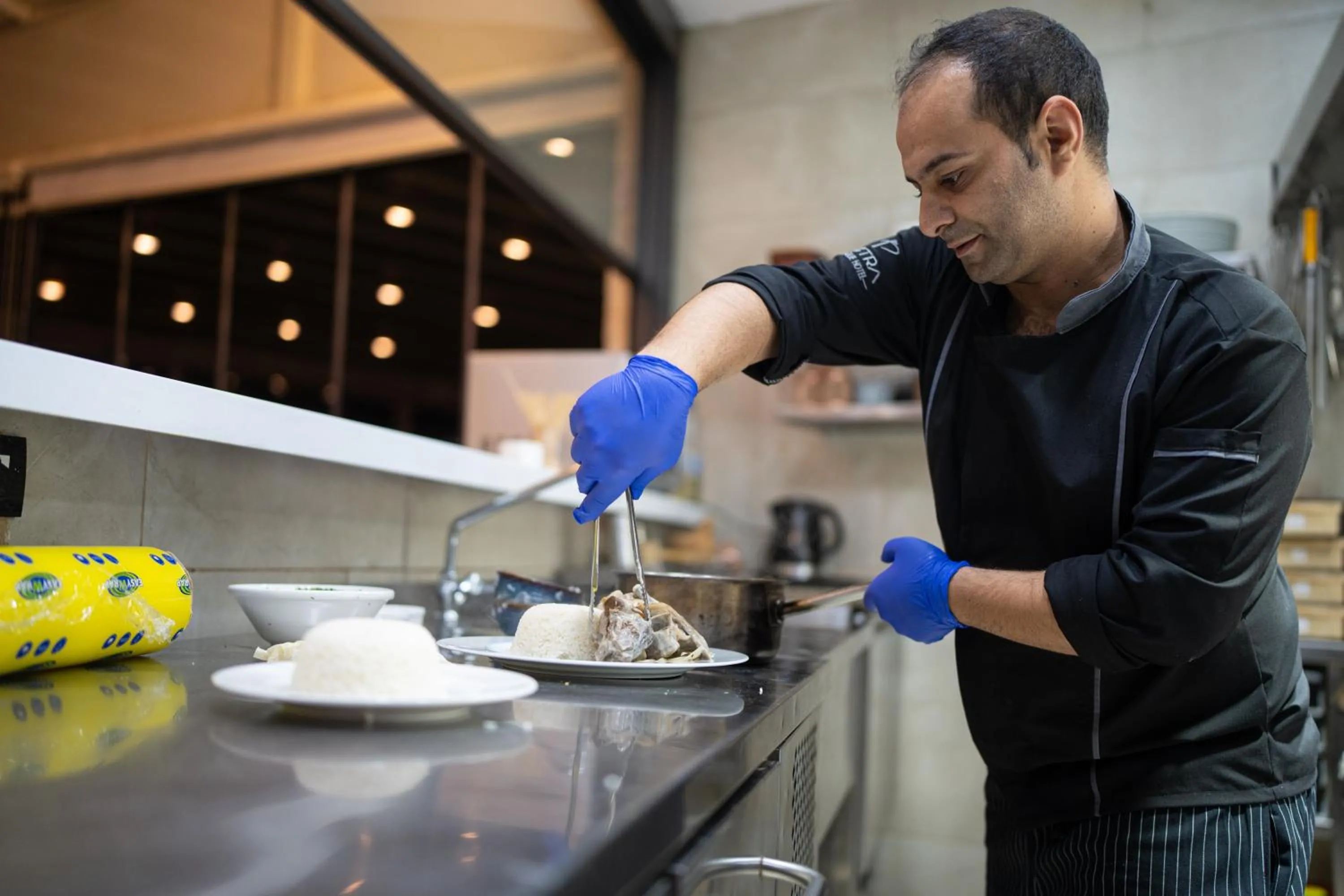 Kitchen or kitchenette in Petra Boutique Hotel