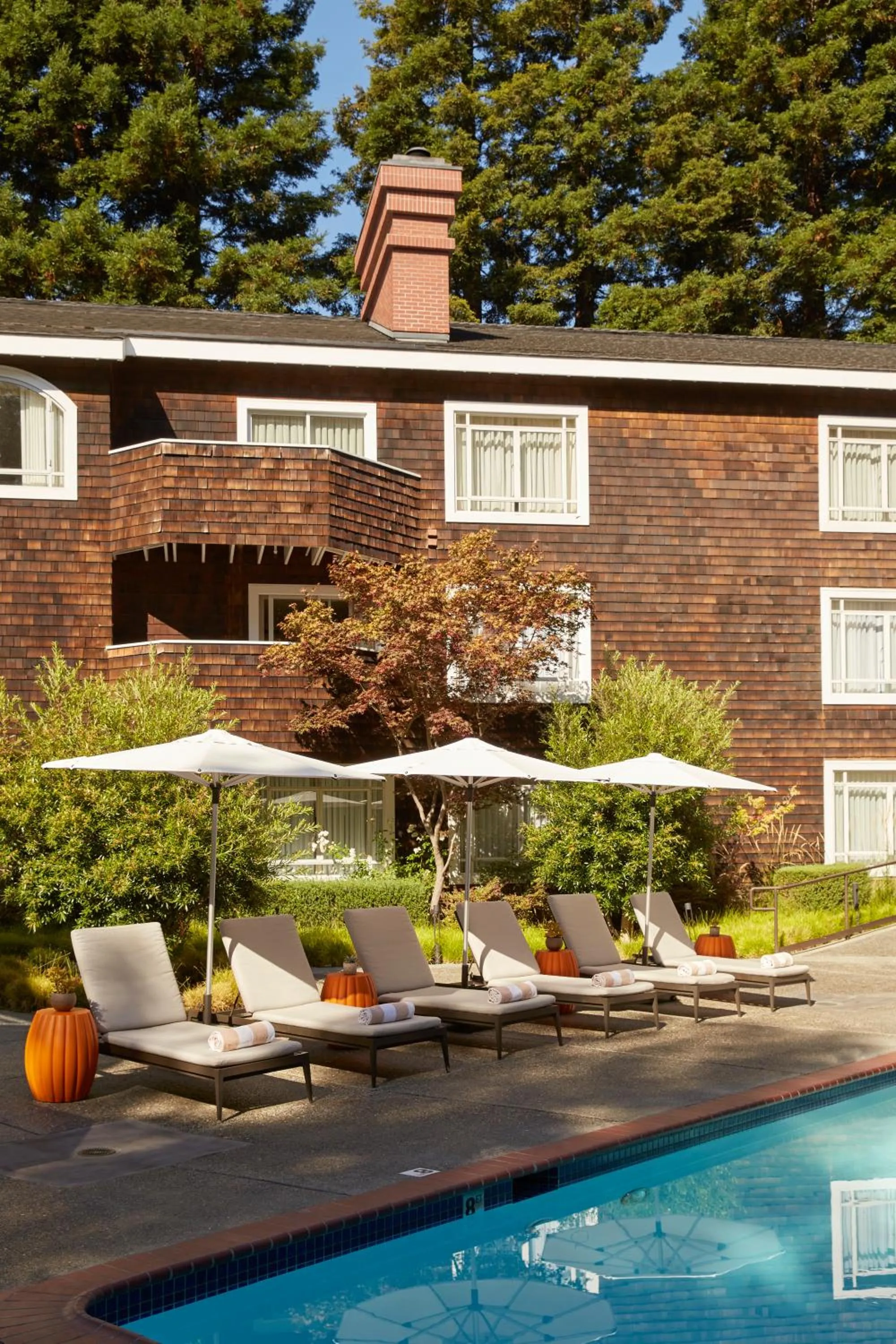 Pool view in The Stanford Park Hotel