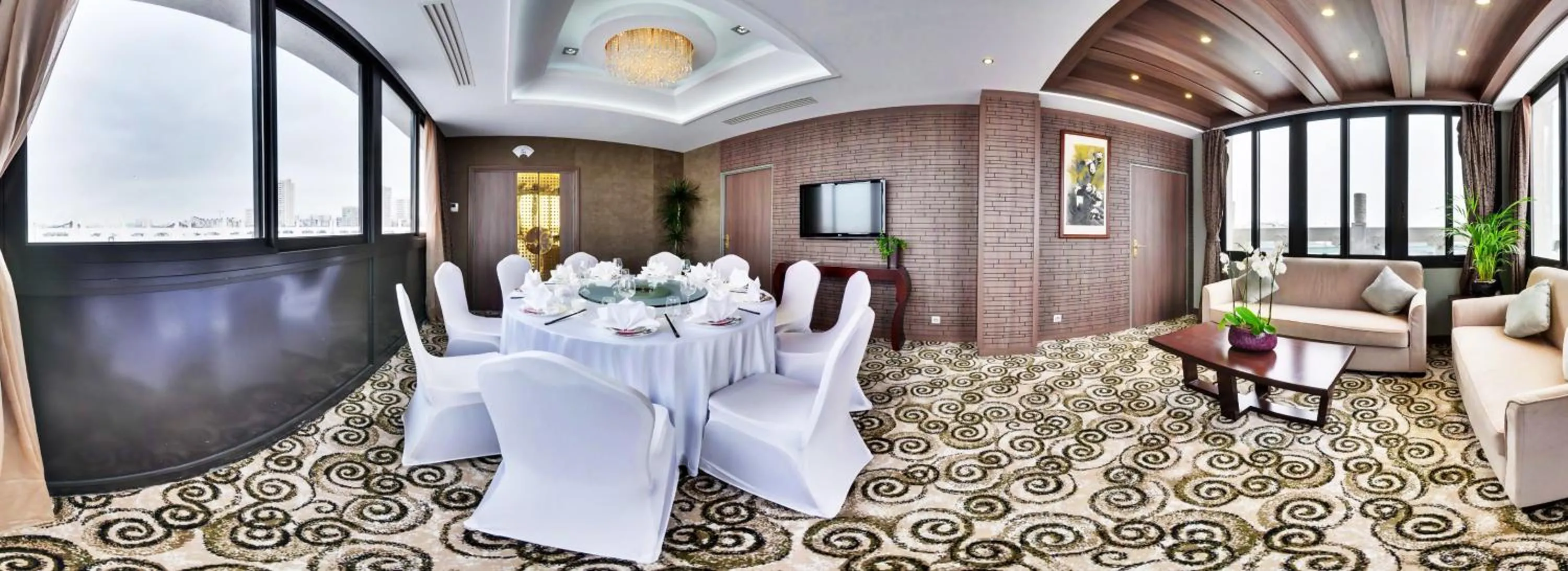 Seating area in Hôtel Huatian Chinagora