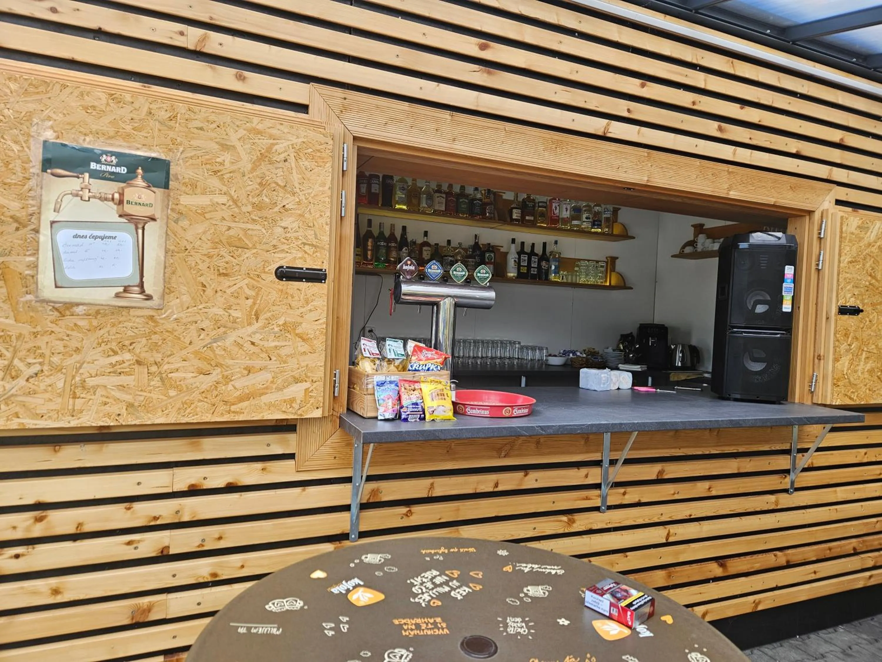 Kitchen or kitchenette in Hotel Zlatý Chlum