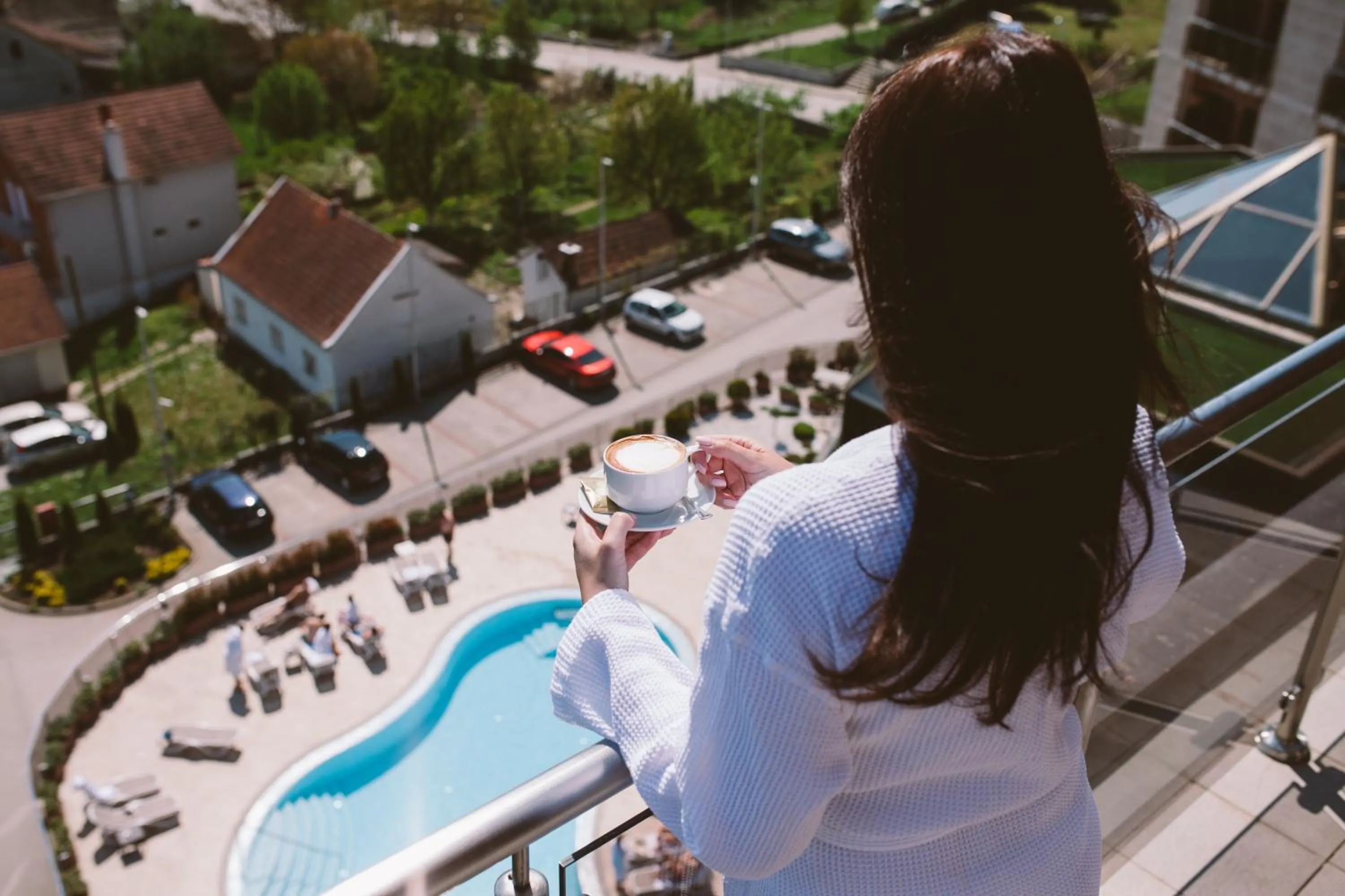 Pool view in Hotel Premier Aqua Adults Only - Fruške Terme