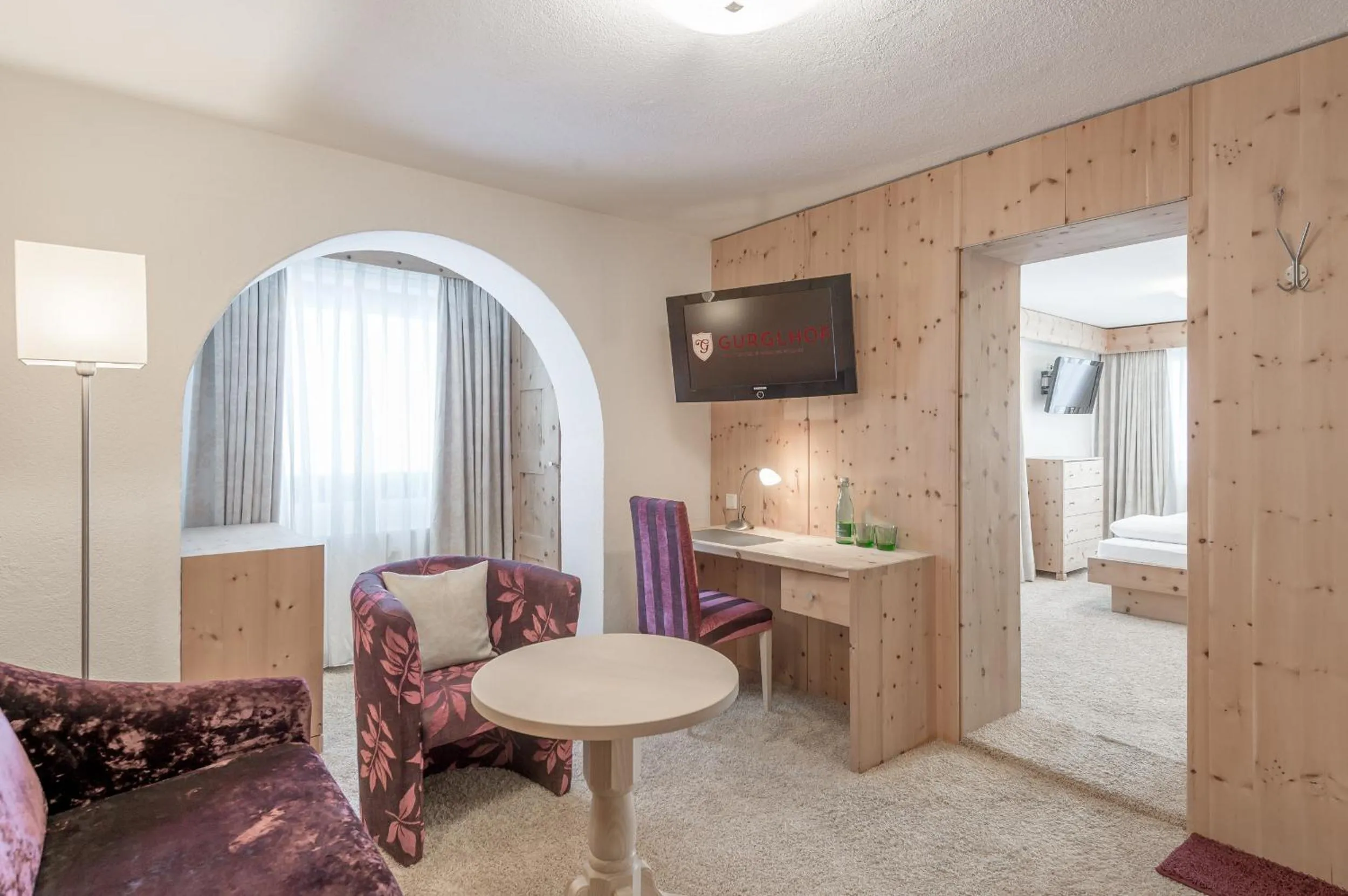 Bed in Hotel Gurglhof Superior