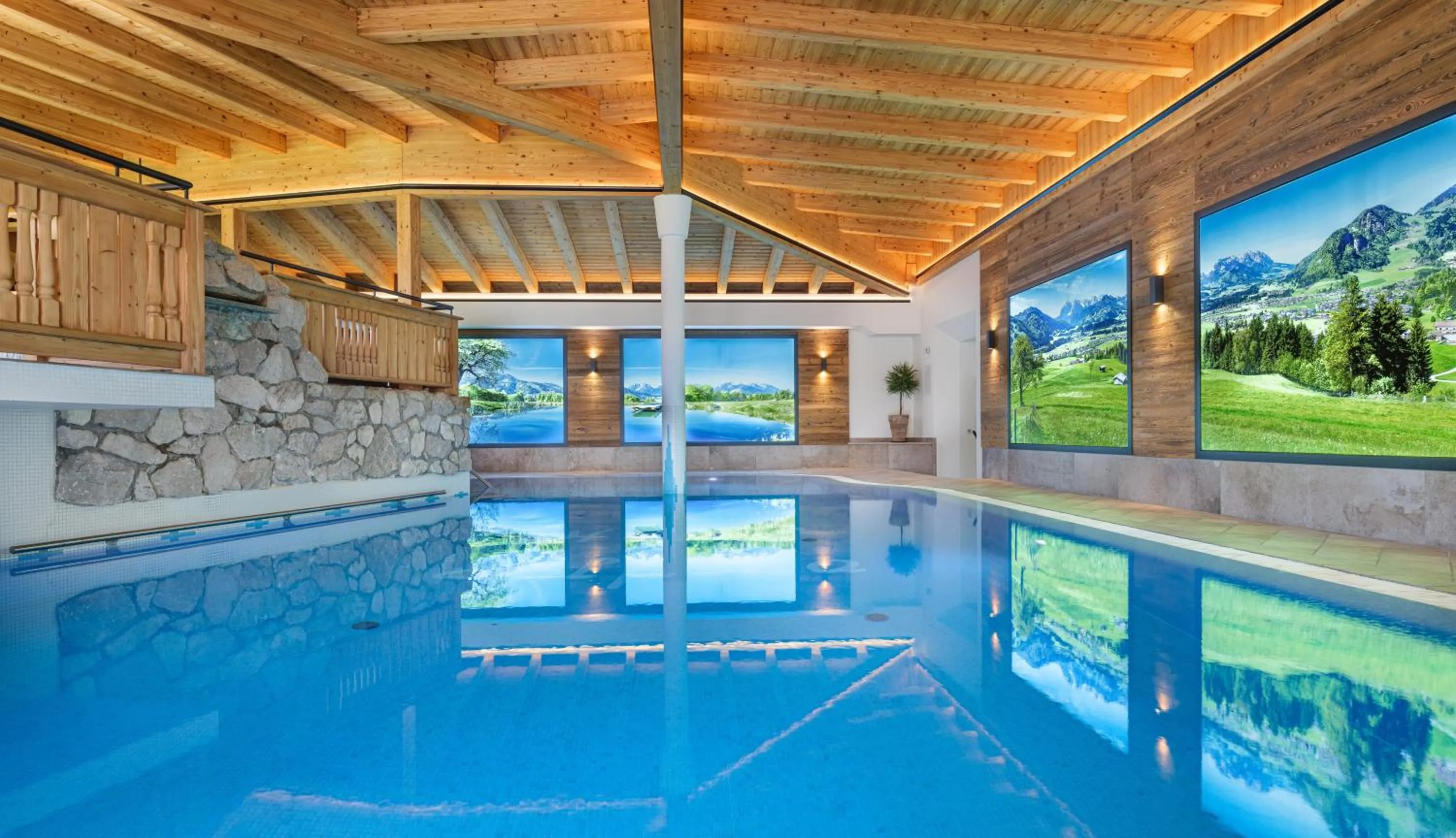 Pool view in Hotel Alpina Wellness & Spa Resort