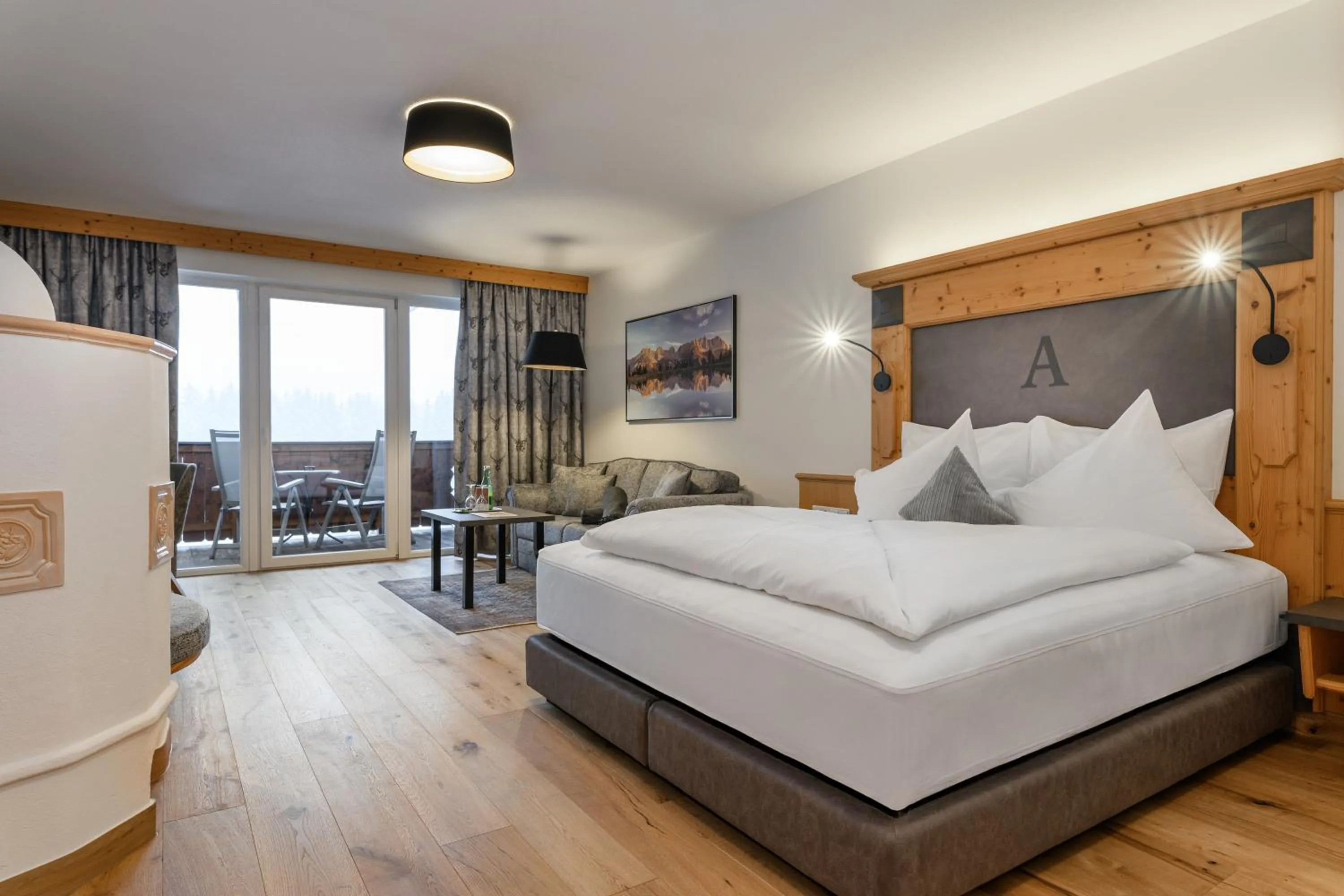 Photo of the whole room, Bed in Hotel Alpina Wellness & Spa Resort