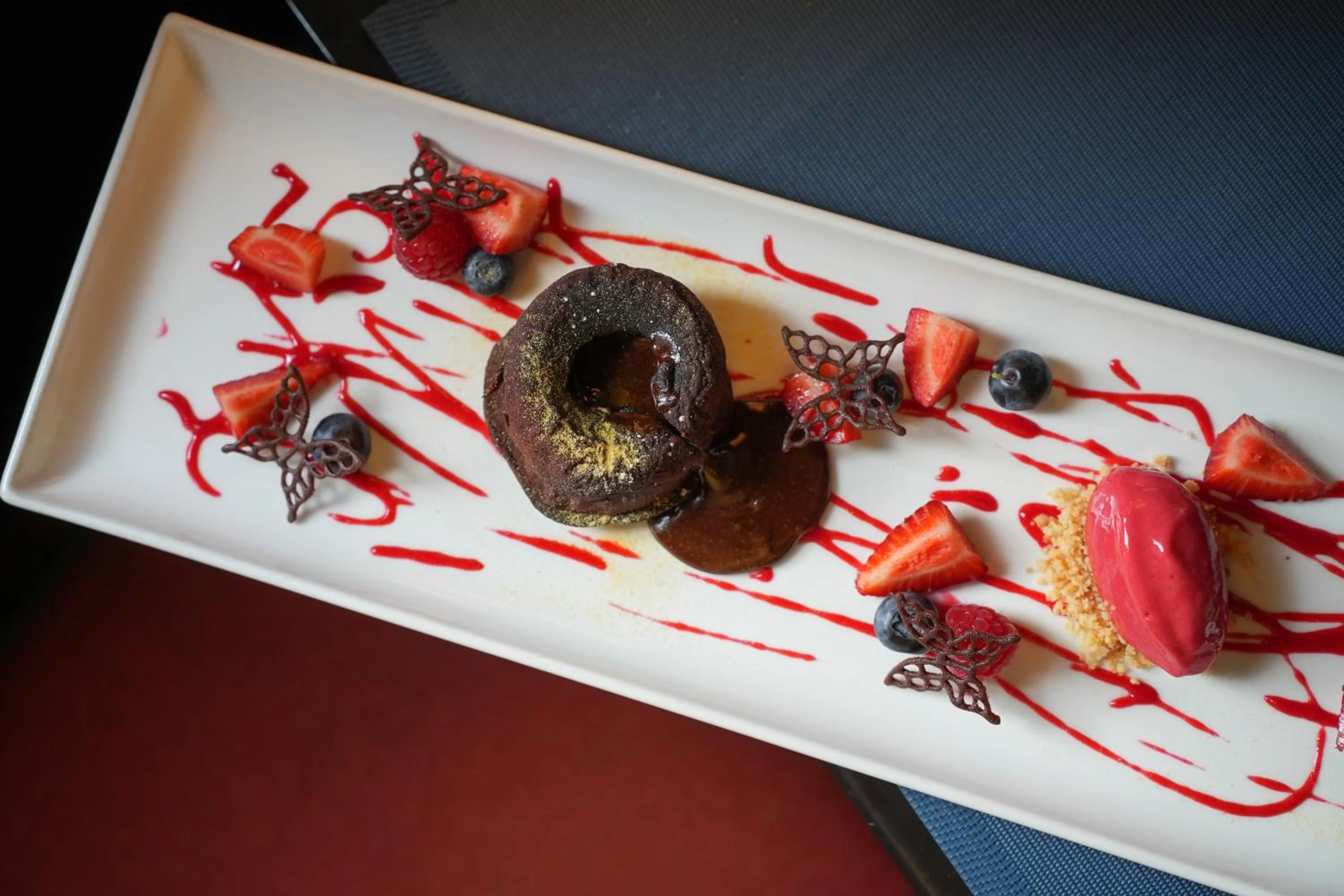 Food close-up in Imola Udvarház Dessert Hotel