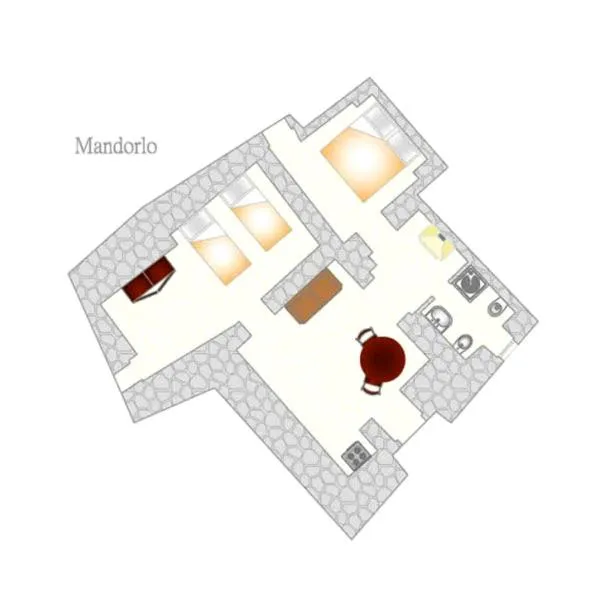 Floor plan in Truddhi Casa e Cucina di Puglia
