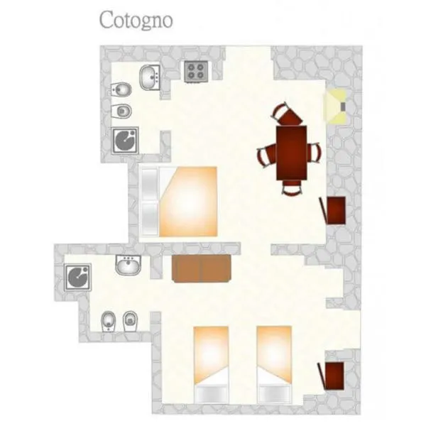 Floor plan in Truddhi Casa e Cucina di Puglia