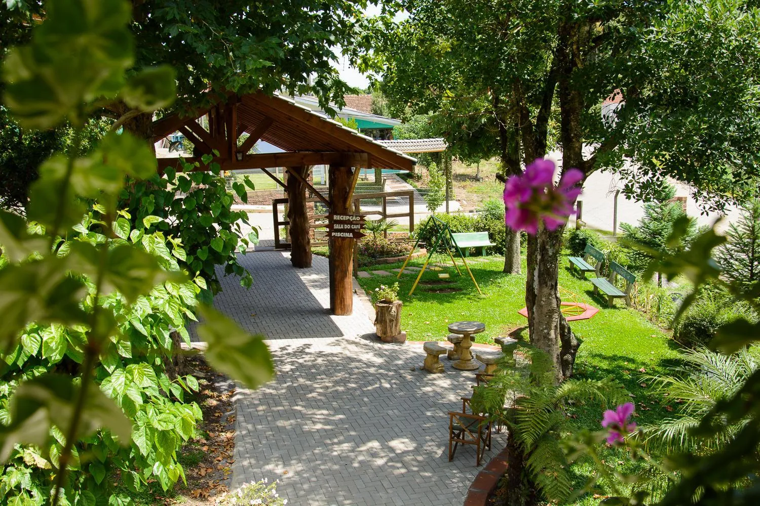 Patio in Pousada dos Plátanos