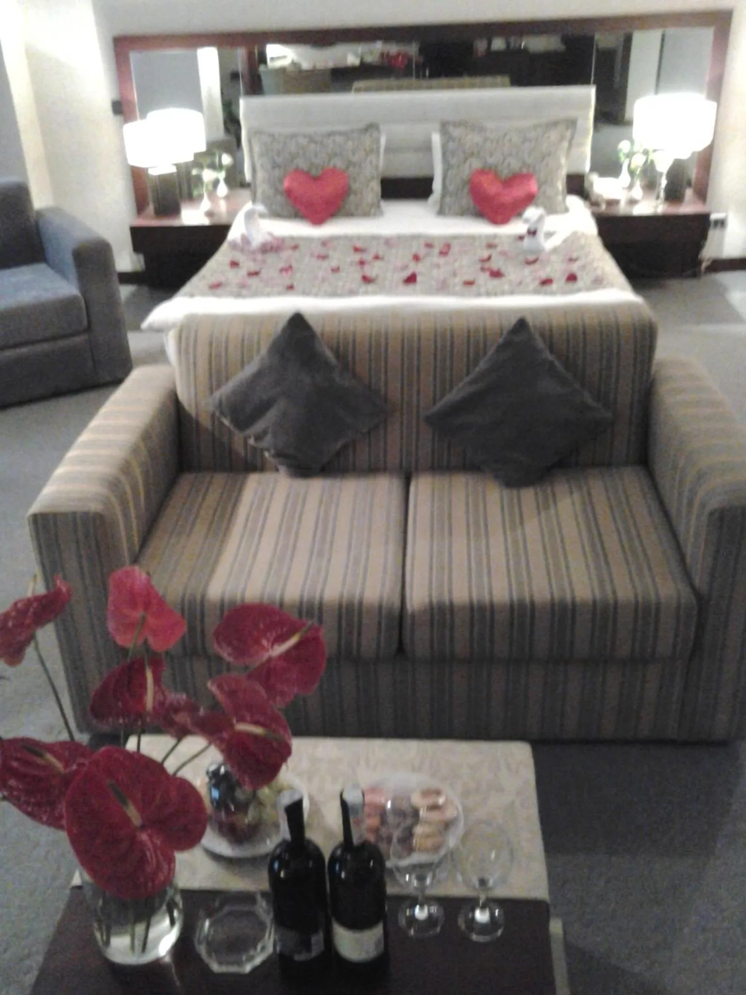 Decorative detail, Bed in Le Grande Plaza Hotel