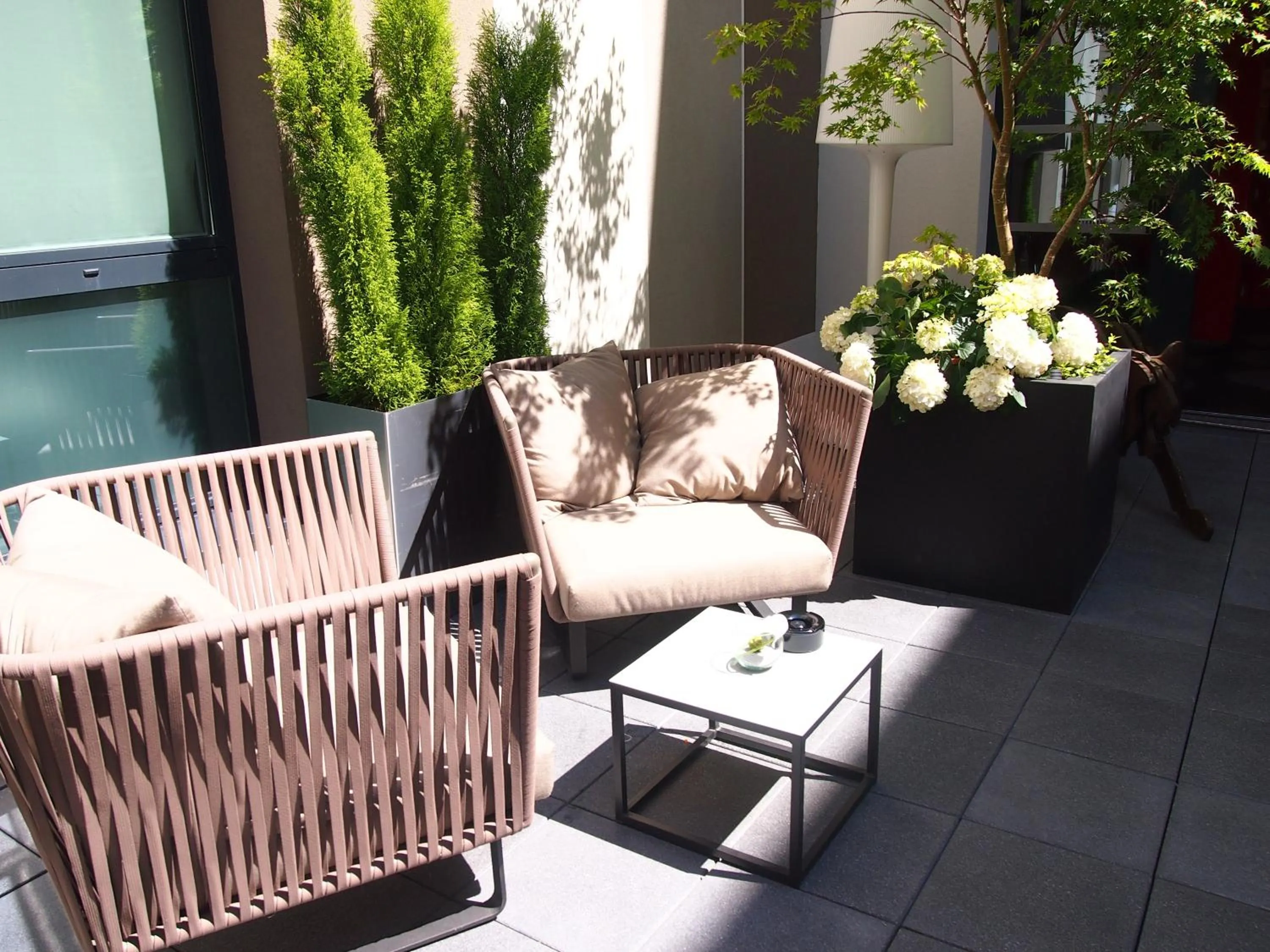 Patio in Radisson BLU Hotel Nantes