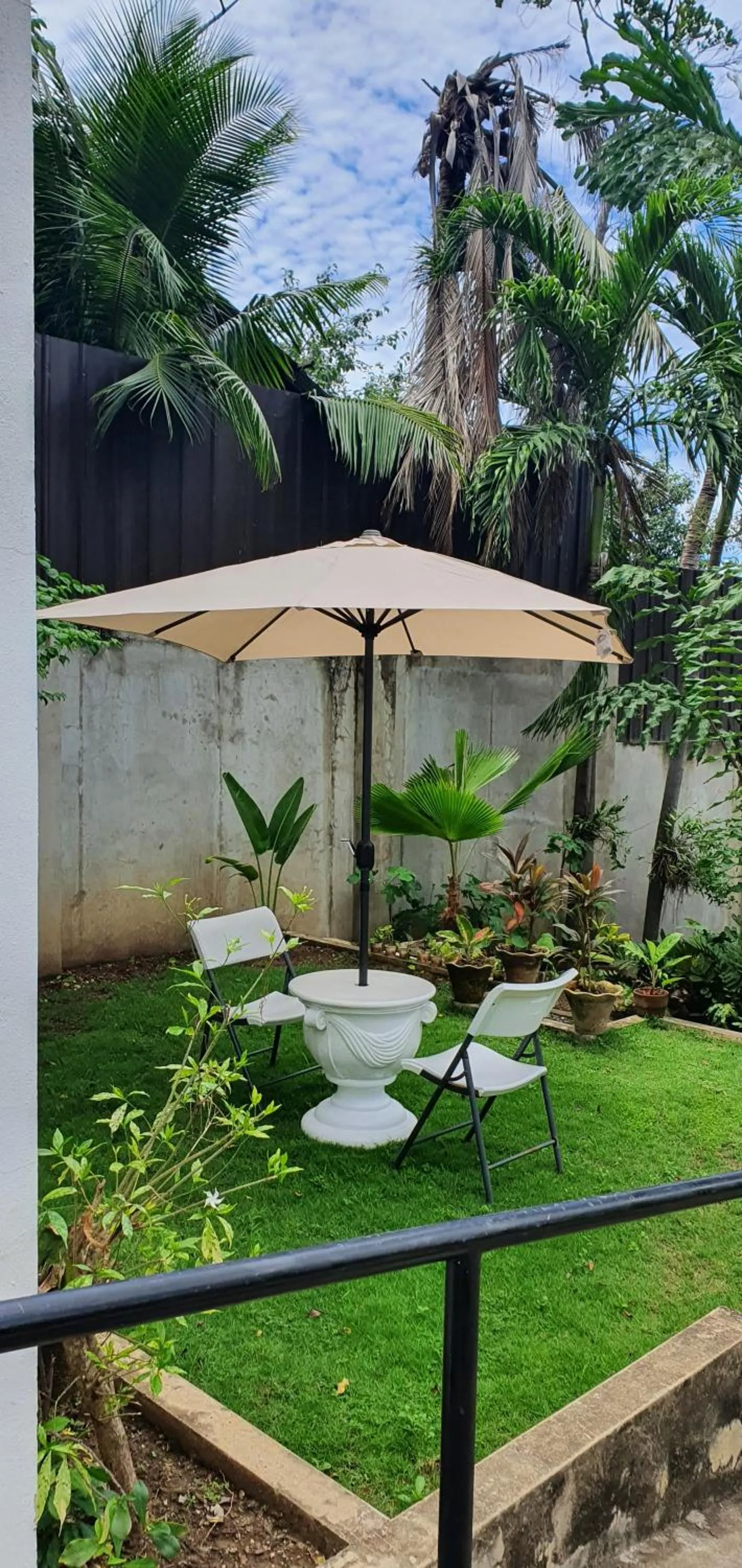 Garden view in Lola's Guest House