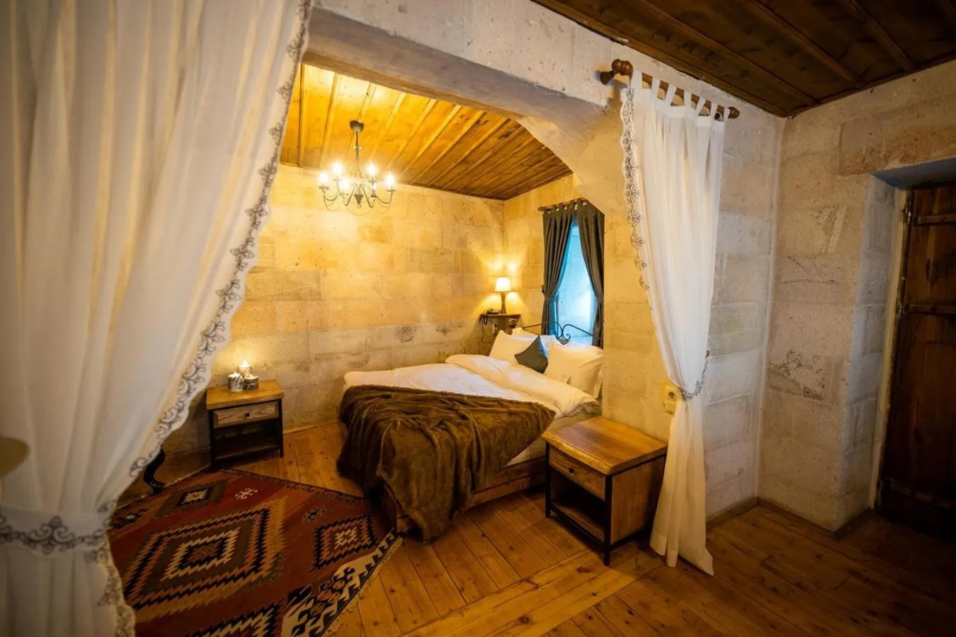 Bed in Duven Hotel Cappadocia