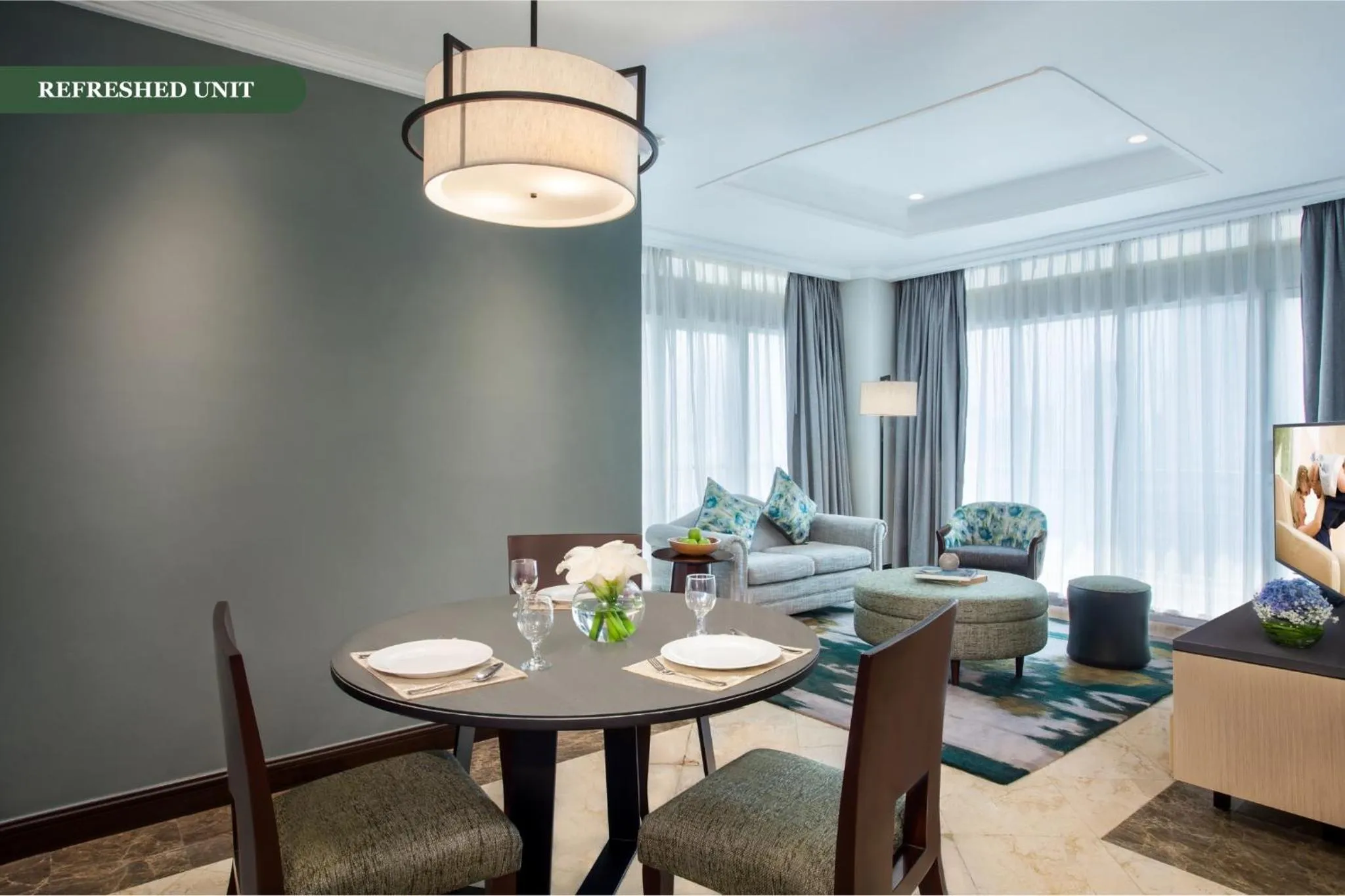 Living room in Somerset Grand Citra Jakarta