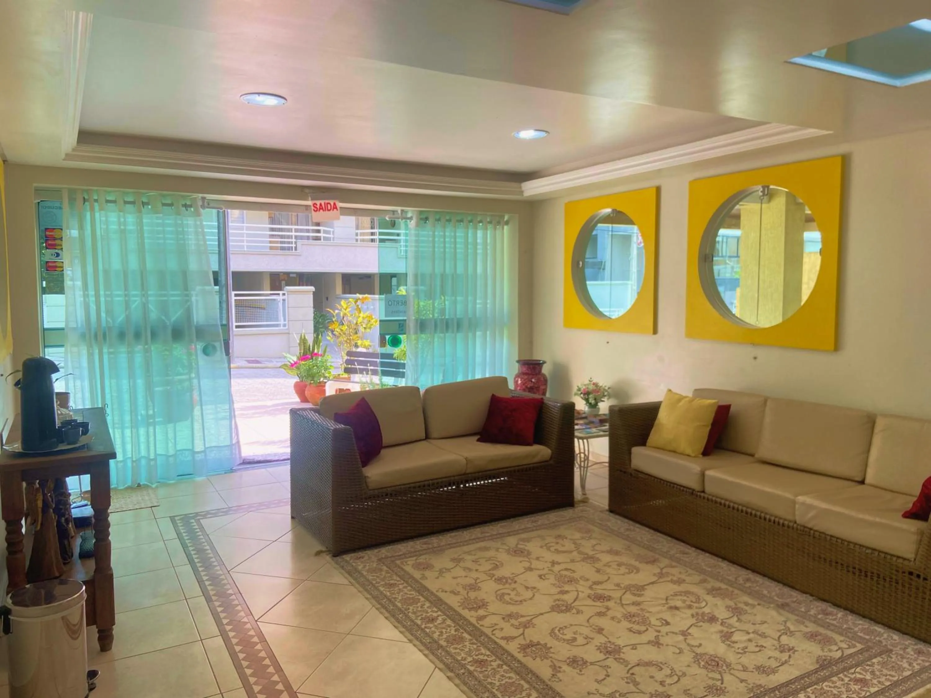 Seating area in Bombinhas Praia Apart Hotel - unidade rua Bem Te Vi