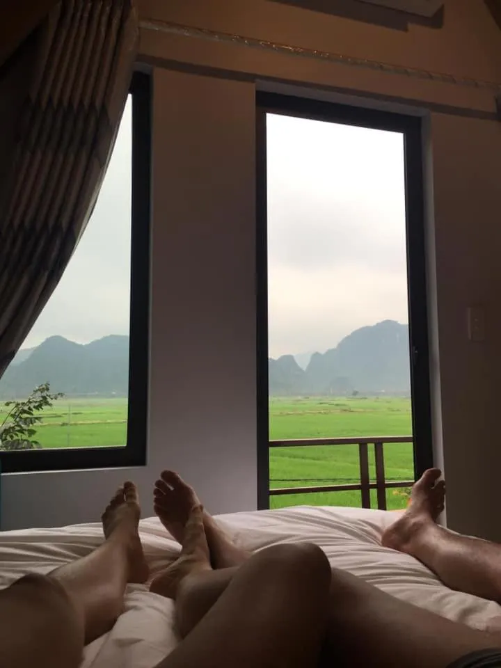 Mountain view, Bed in Hưng Phát Bungalow