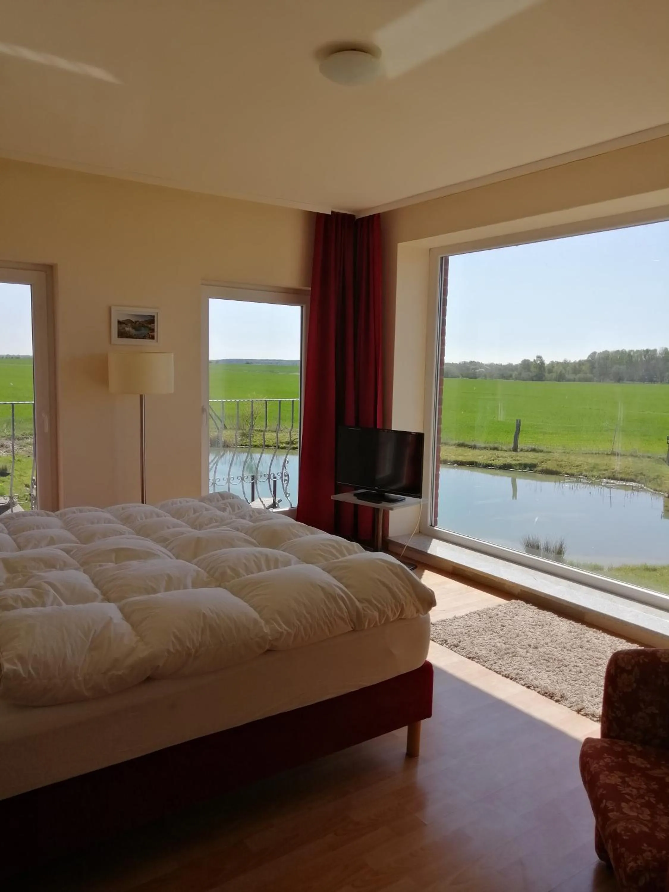 Natural landscape, Bed in Landhotel Kreien