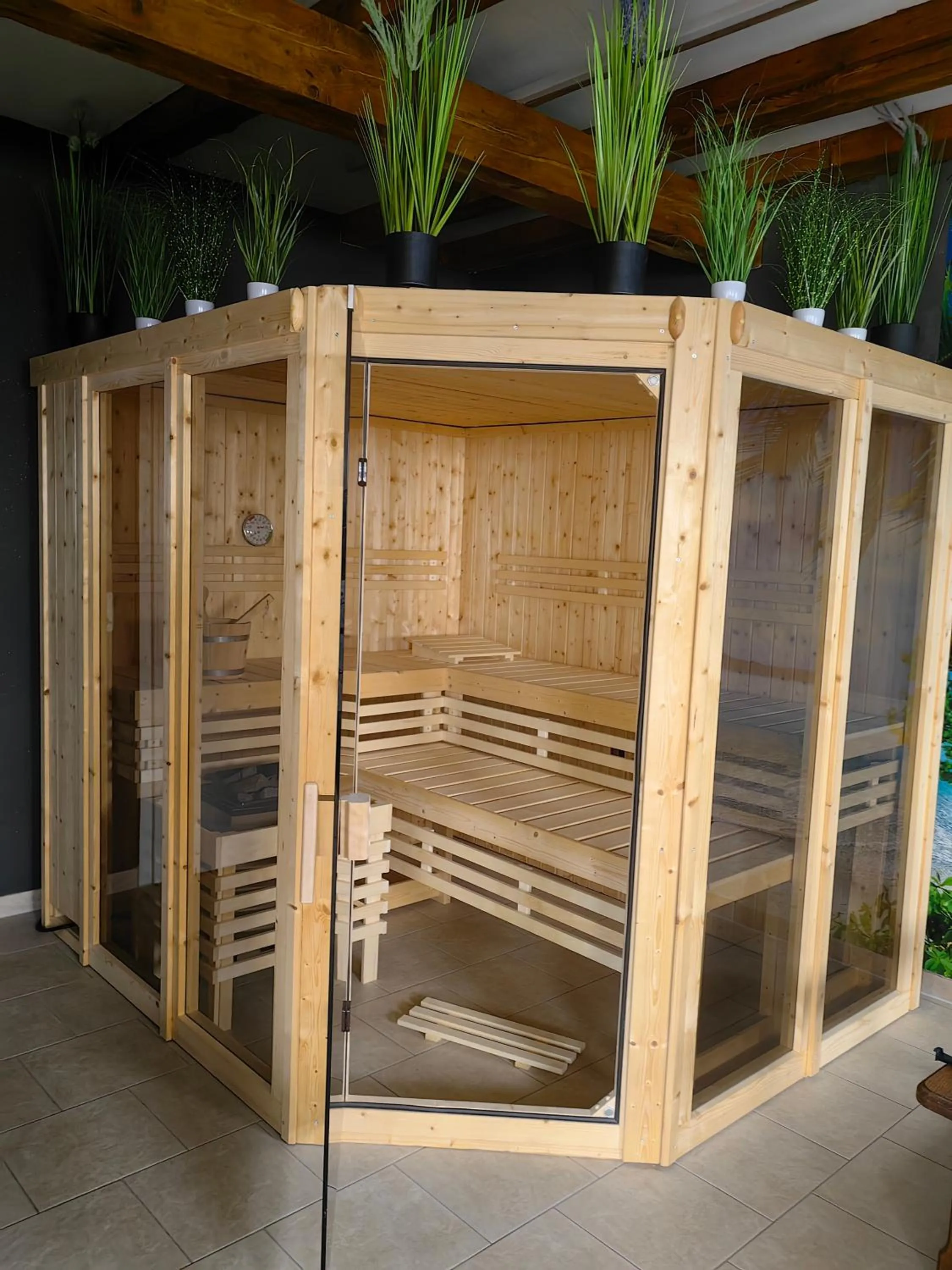 Sauna in Landhotel Kreien