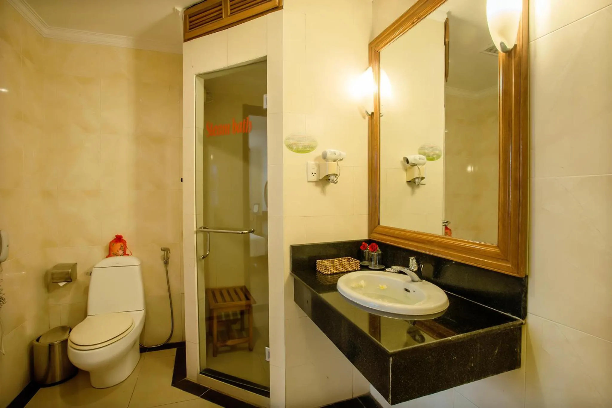 Steam room in Golden Sea Hotel Da Nang