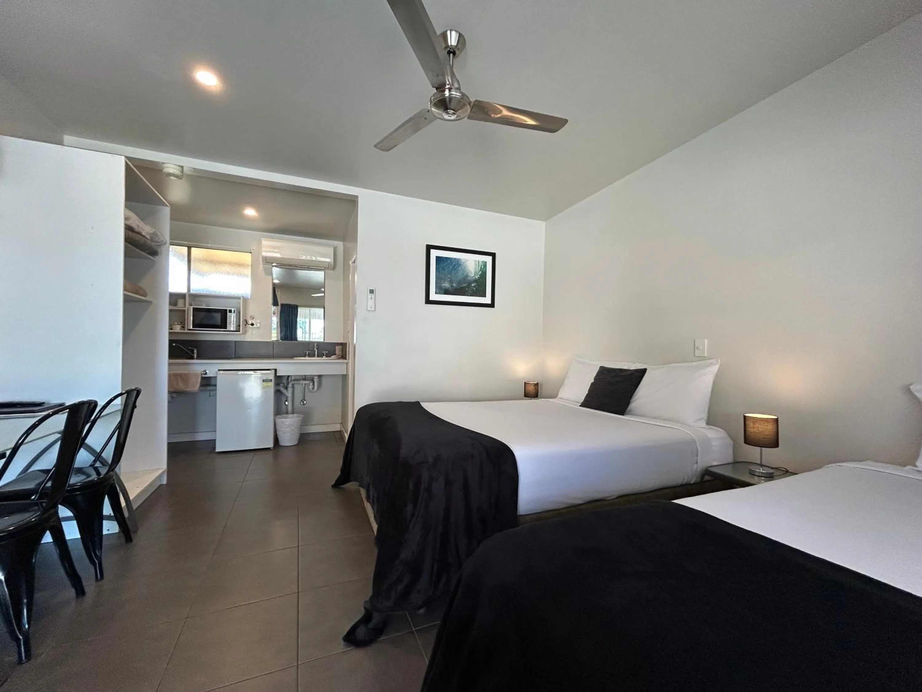 Bed in Tweed River Motel