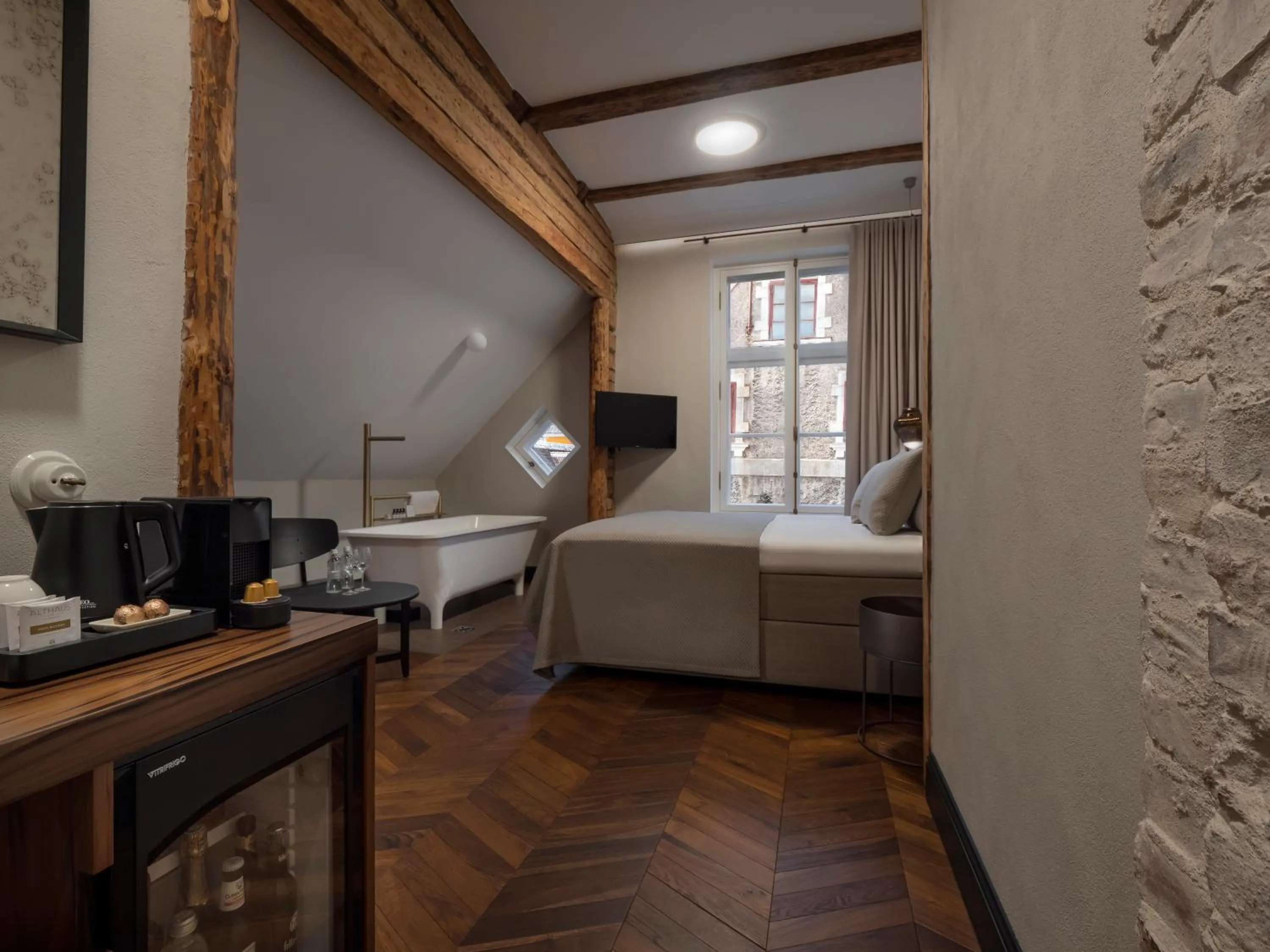 Bed in Boutique Hotel Rosenplänter