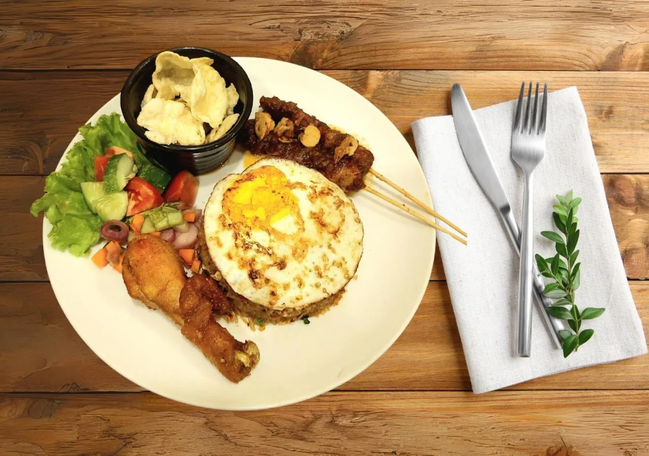 Food in D'Bamboo Suites