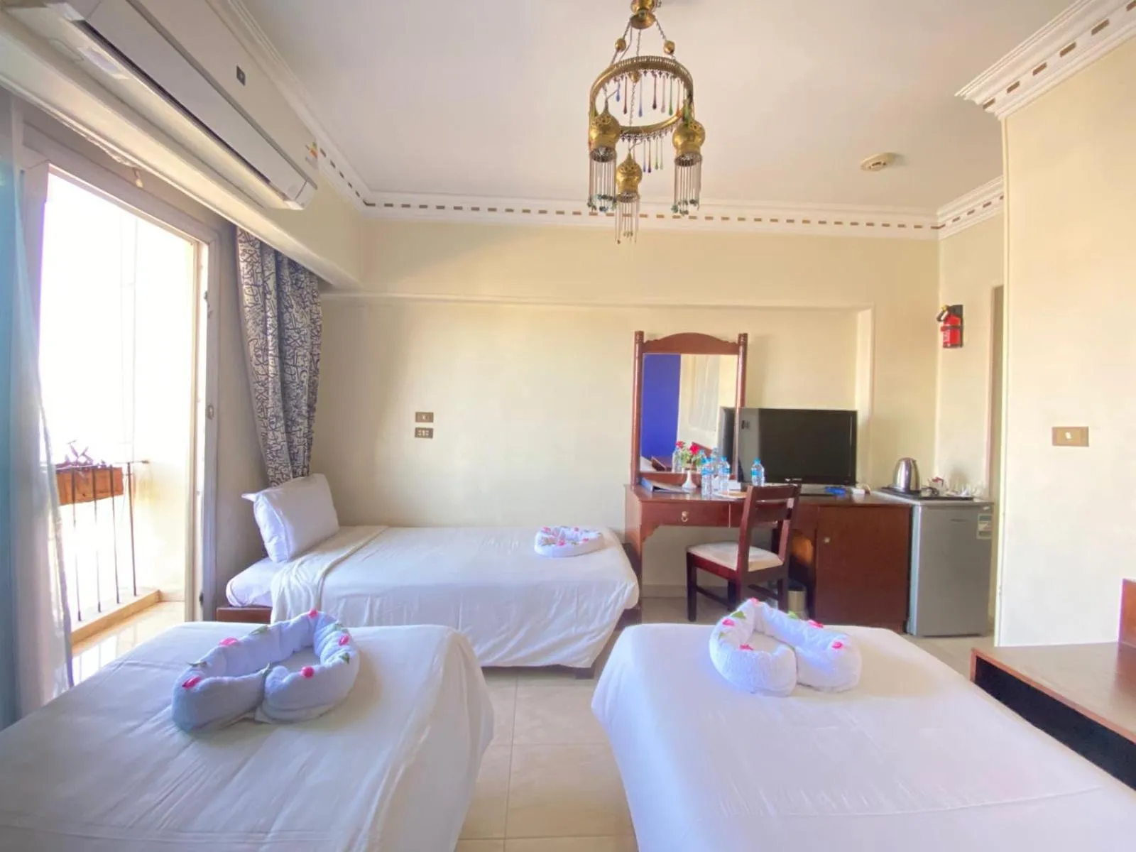 Bed in Philae Hotel Aswan