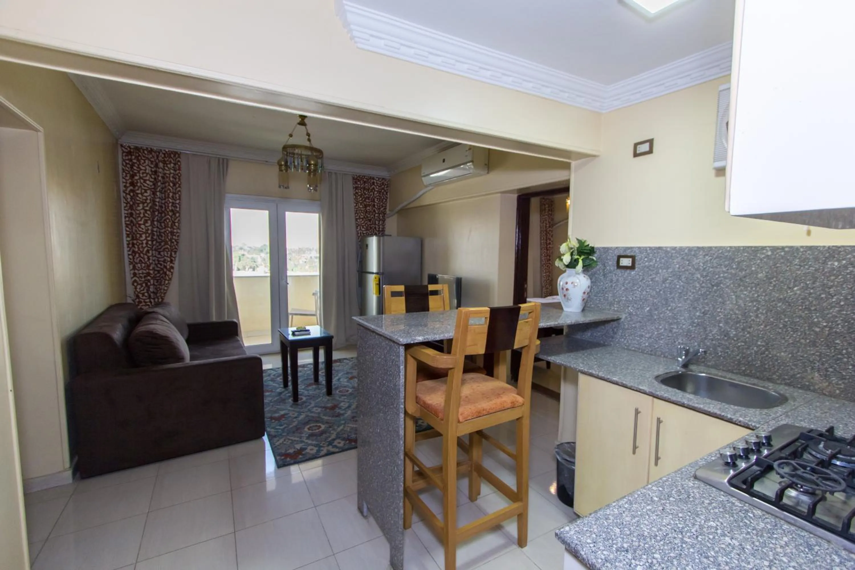 Kitchen or kitchenette in Philae Hotel Aswan