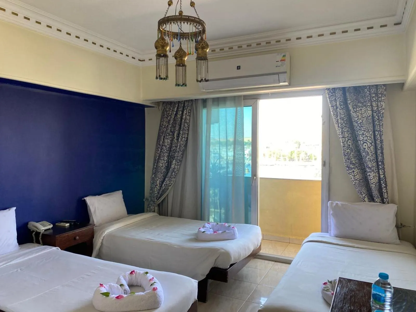 Bed in Philae Hotel Aswan