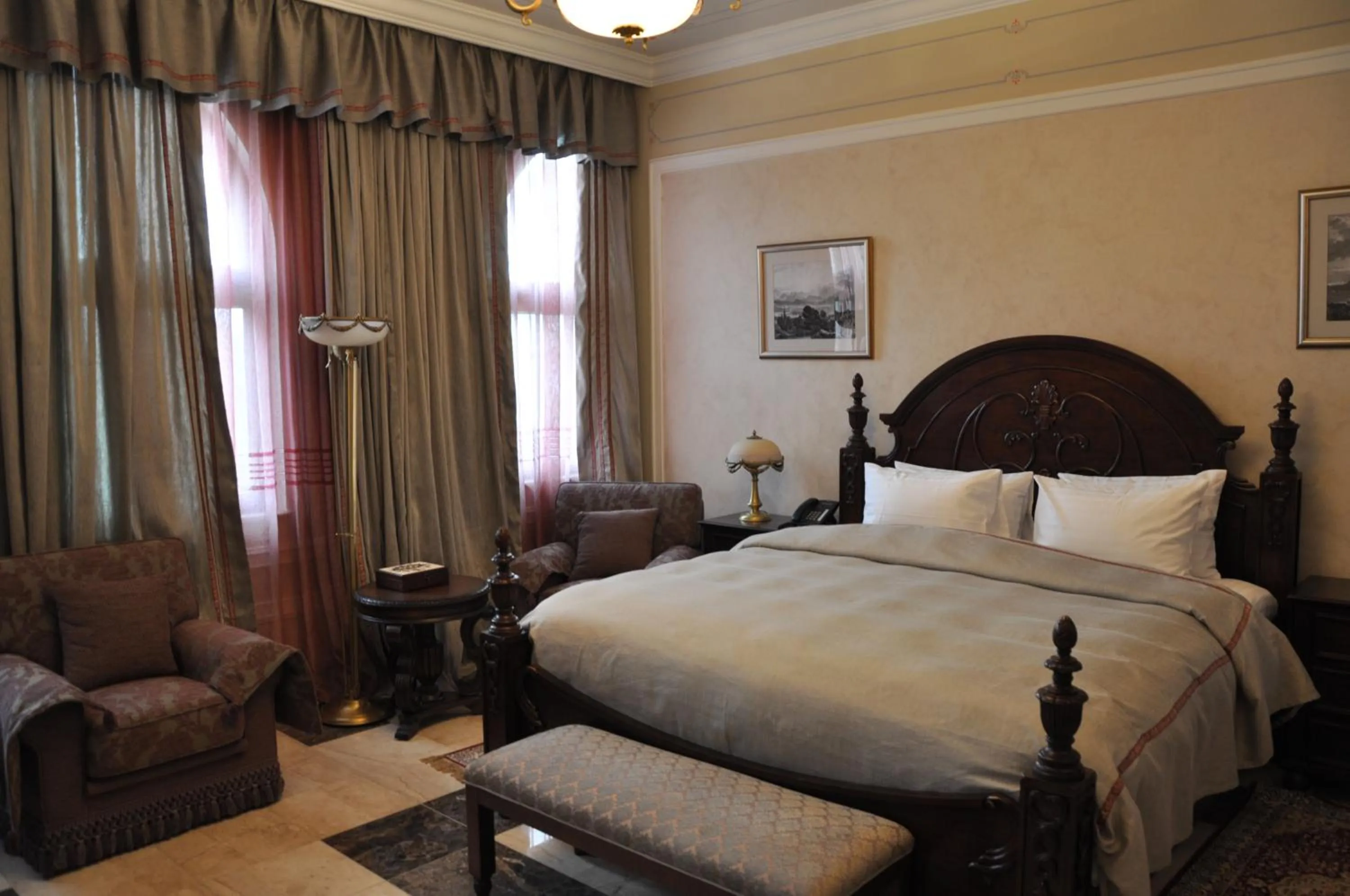 Decorative detail, Bed in Russian Pilgrim Residence