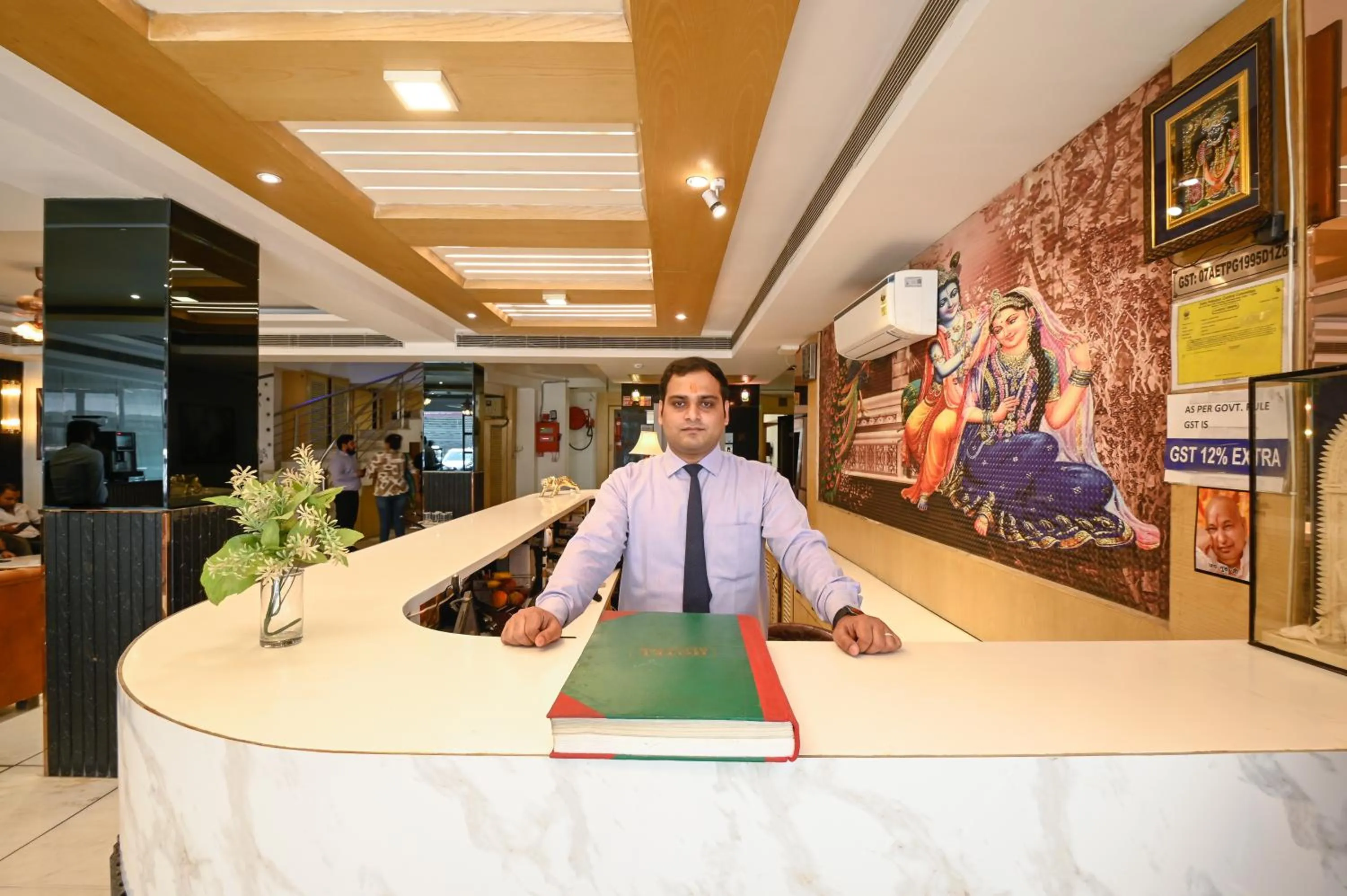 Lobby or reception in Hotel Krishna Deluxe-By RCG Hotels