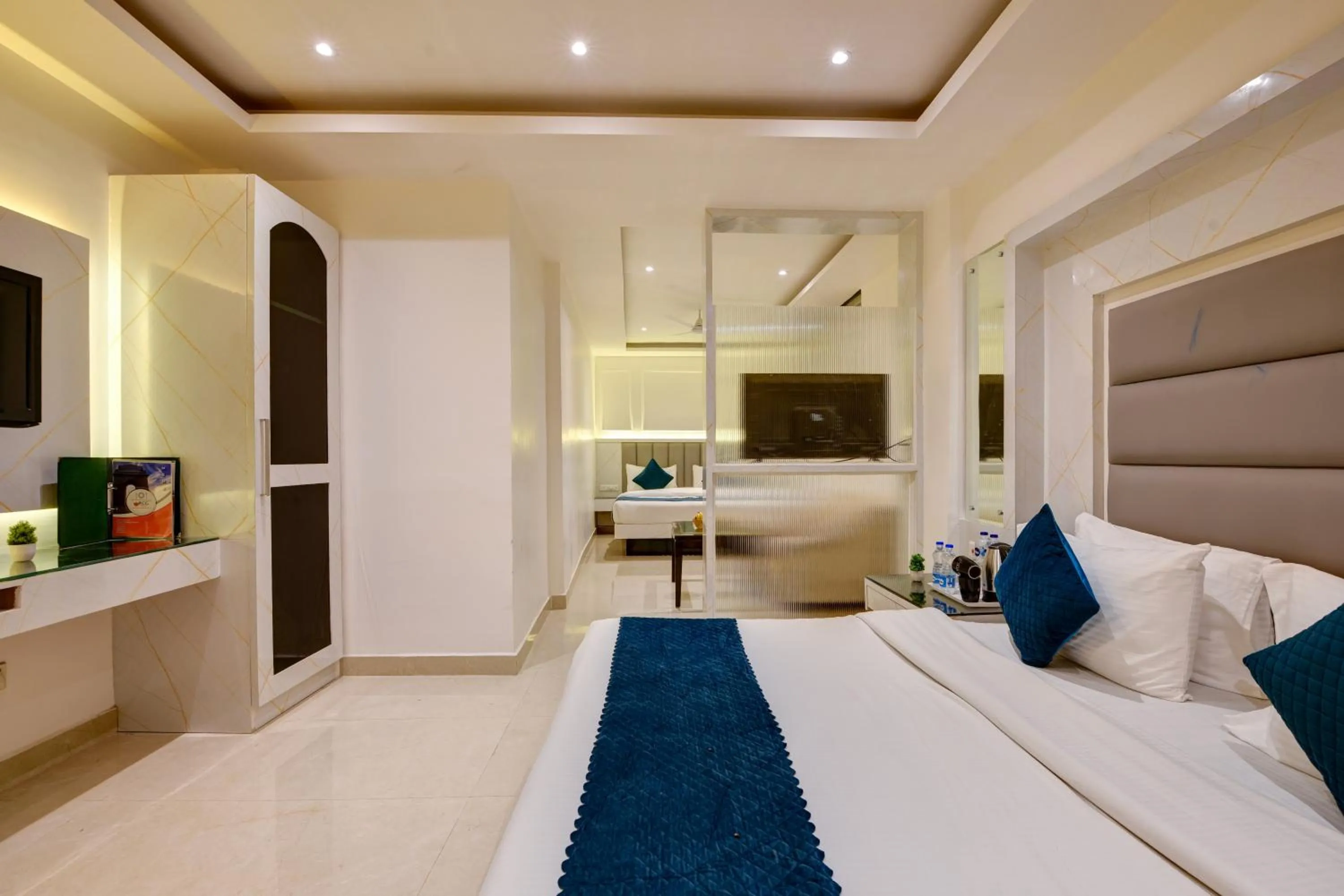 Bed in Hotel Krishna Deluxe-By RCG Hotels