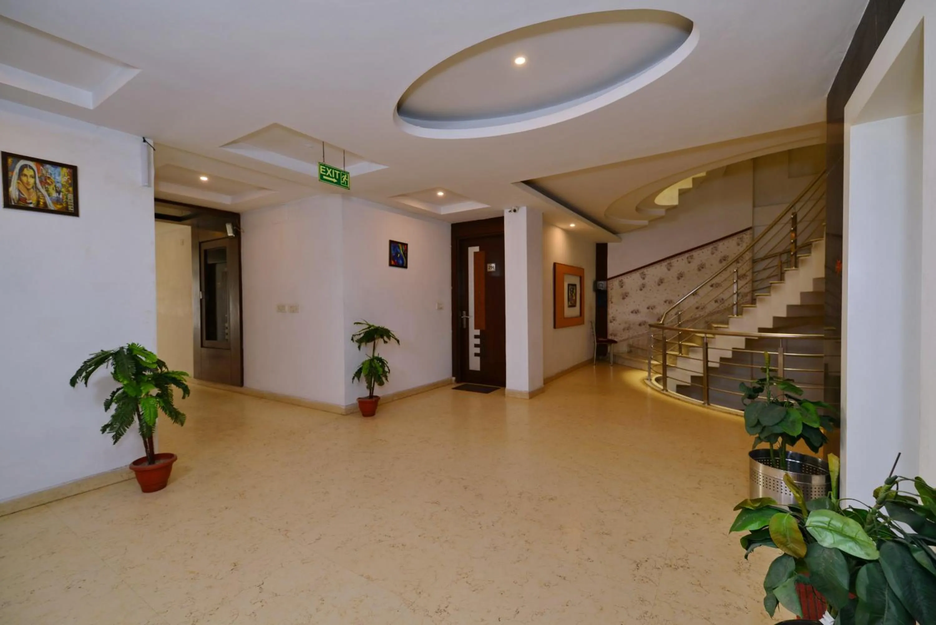 Lobby or reception in Hotel Krishna Deluxe-By RCG Hotels