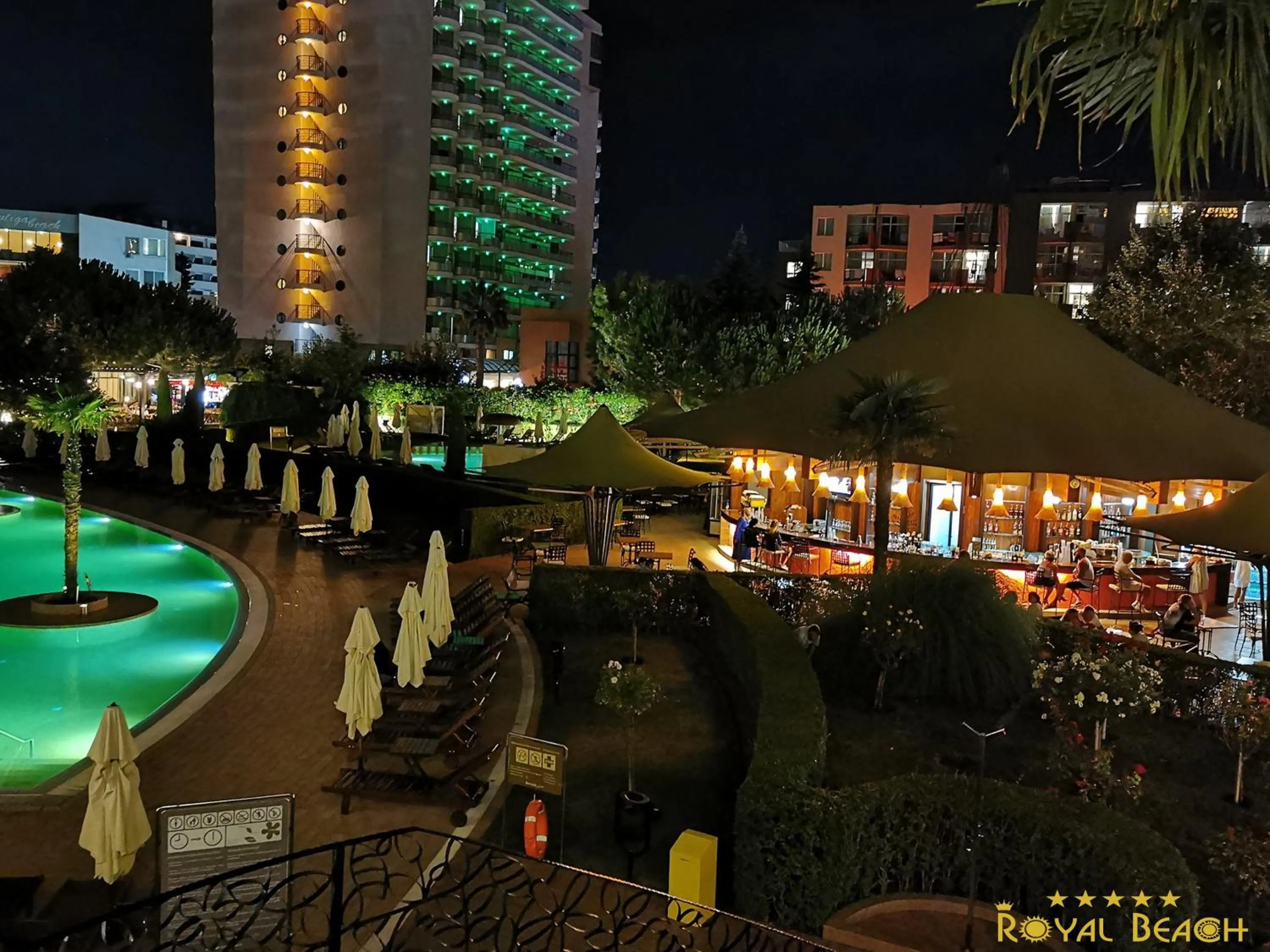 Night, Pool View in Barcelo Royal Beach Hotel