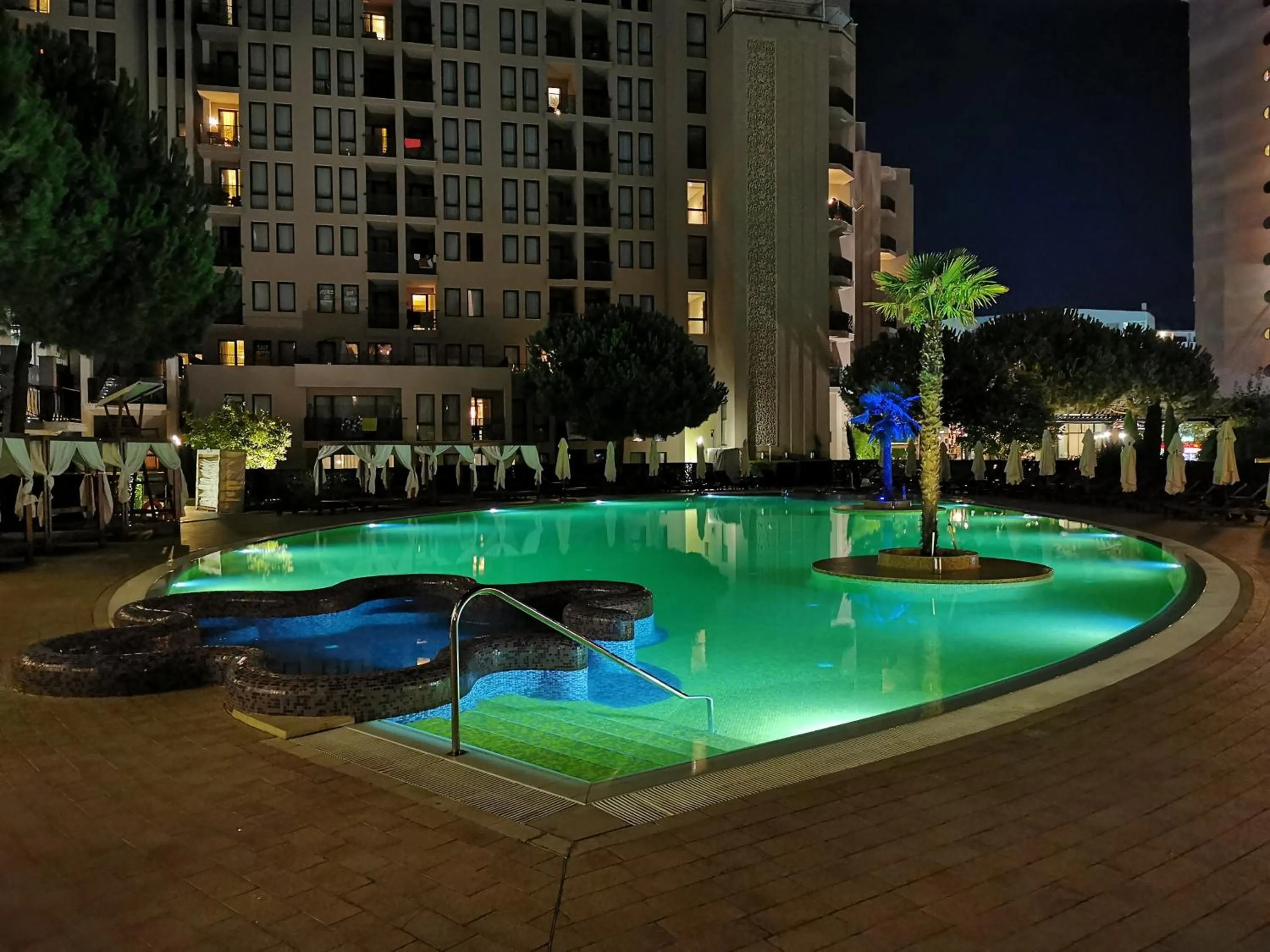 Night, Swimming Pool in Barcelo Royal Beach Hotel