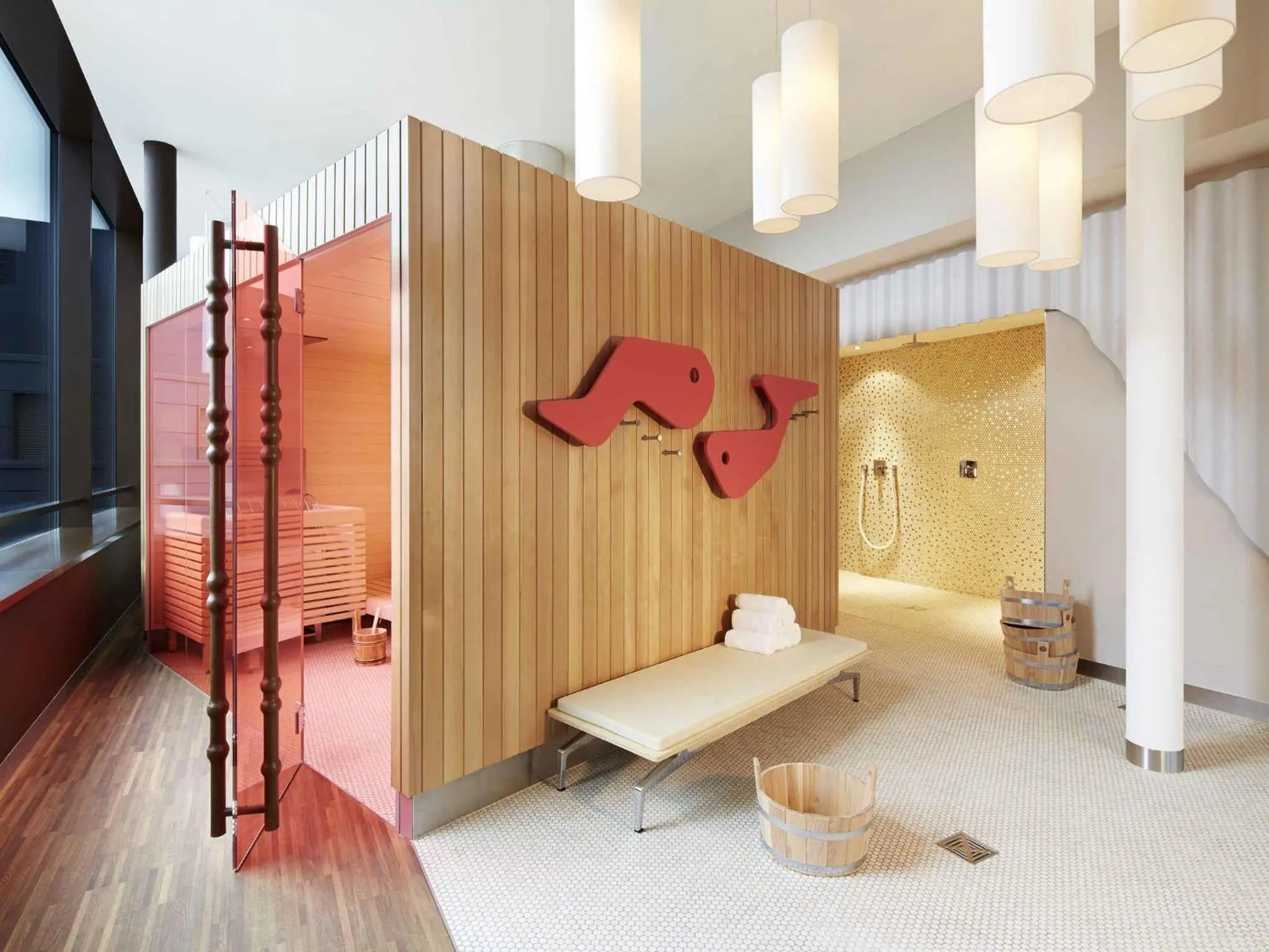 Sauna in 25hours Hotel Zürich West