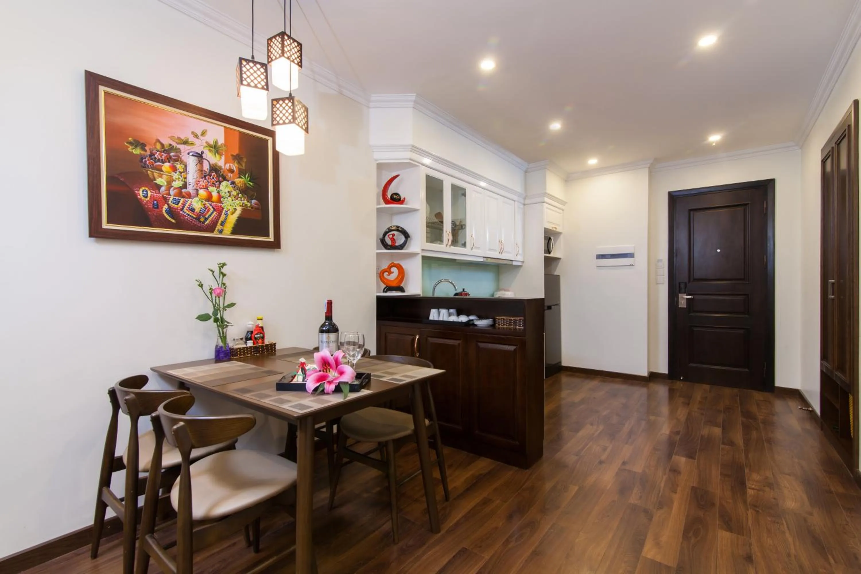 Kitchen or kitchenette in Hanoi Central Hotel & Residences