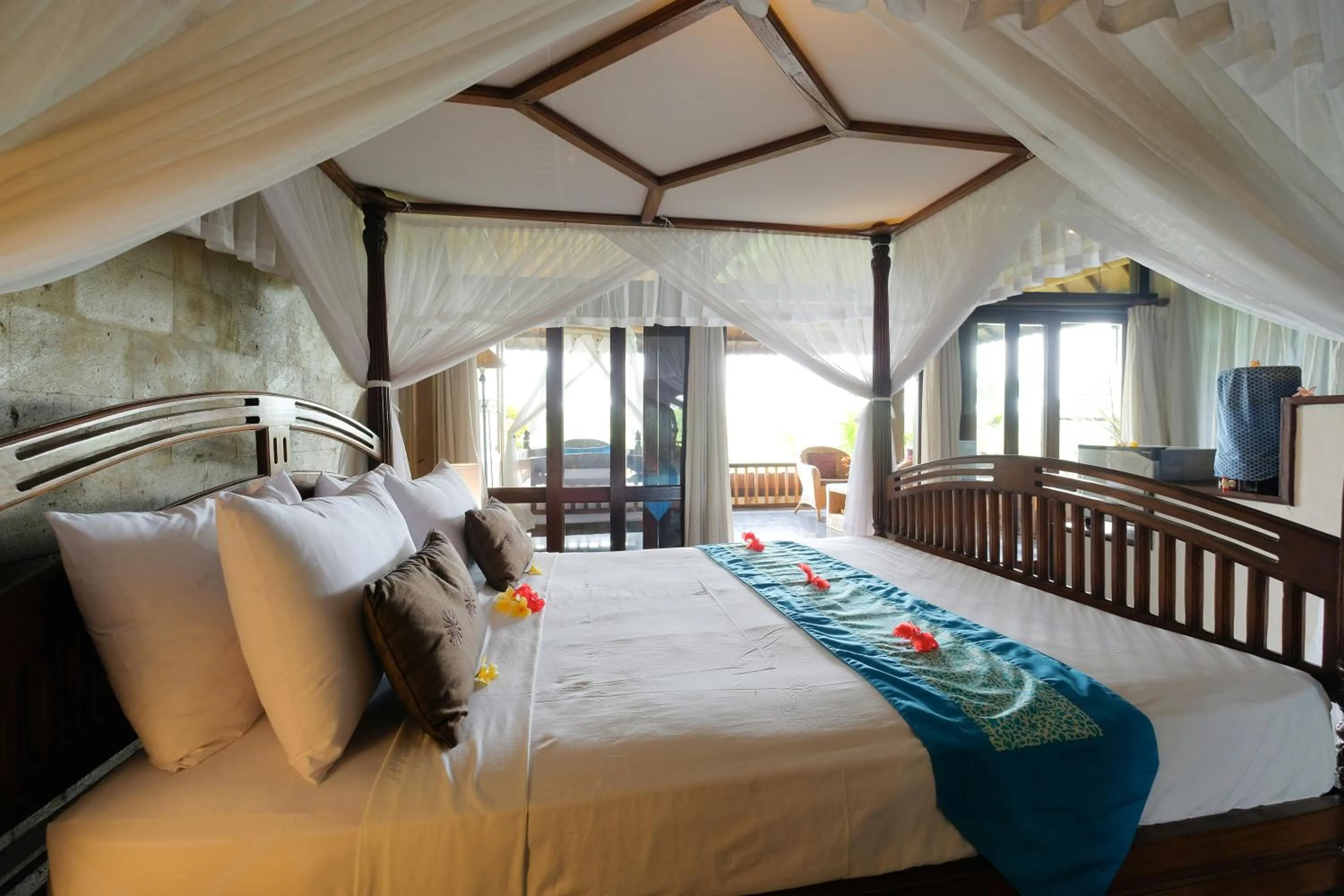 Living room, Bed in Sunrise Villa Ubud