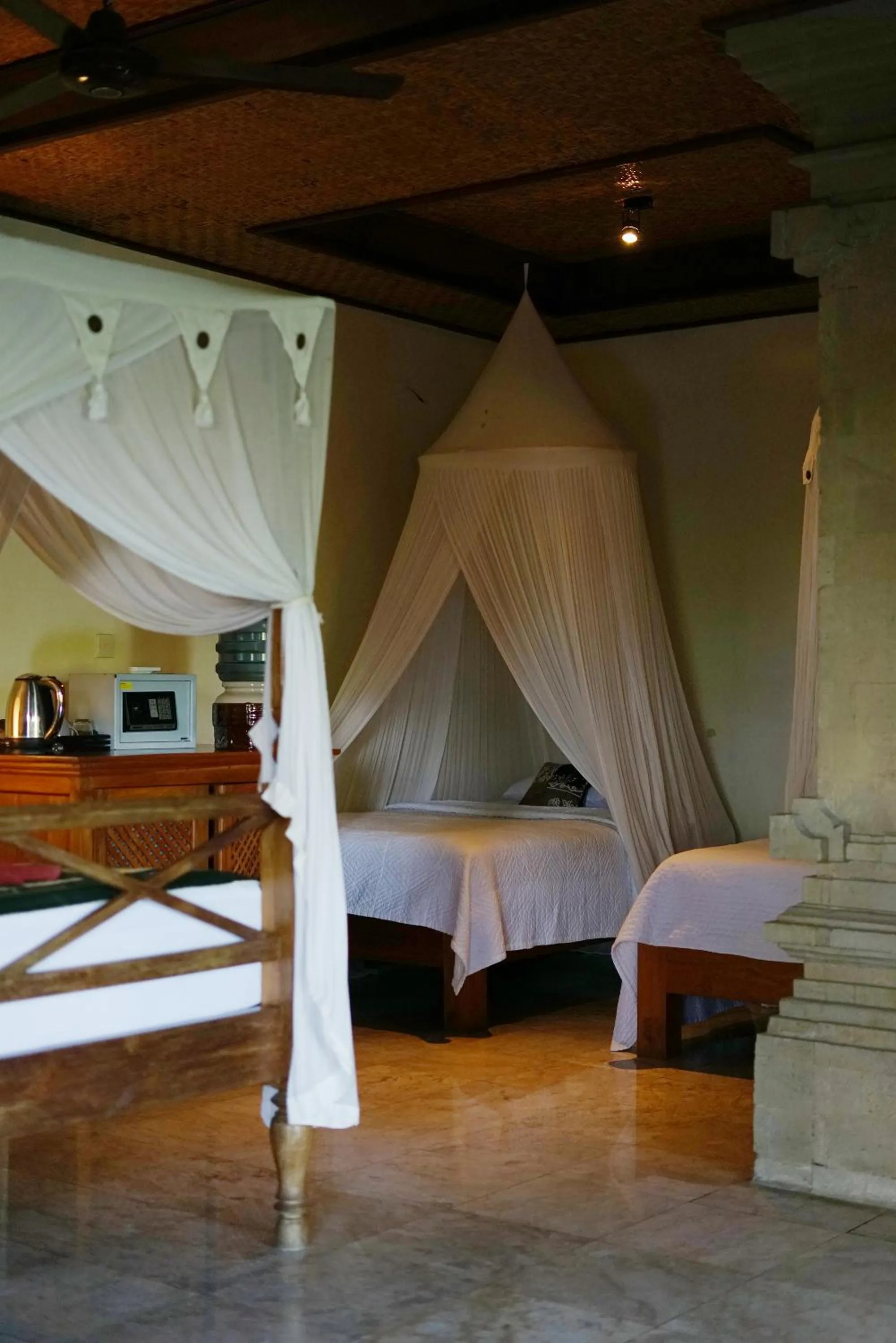 Bed in Sunrise Villa Ubud
