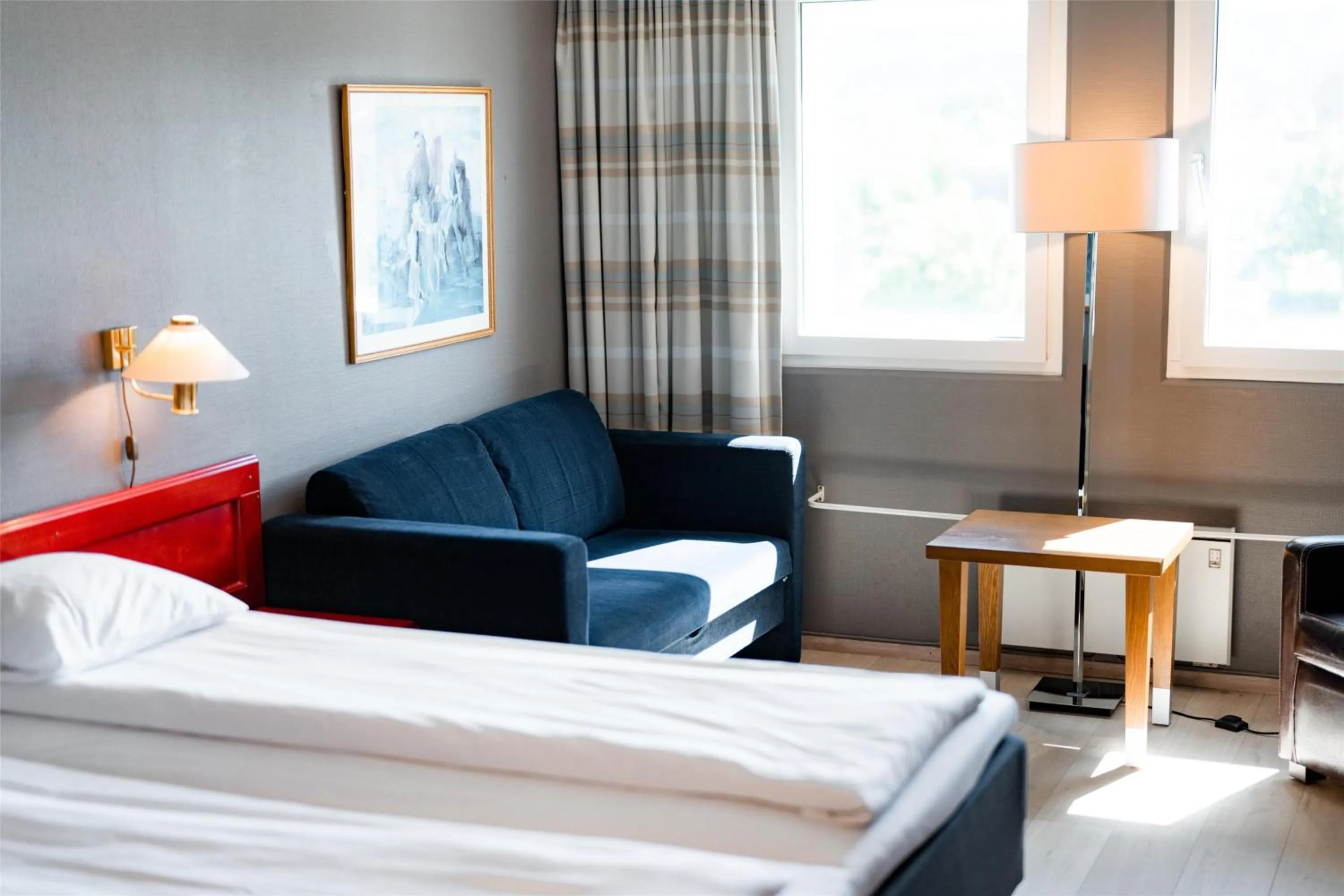 Bedroom, Bed in Scandic Hønefoss