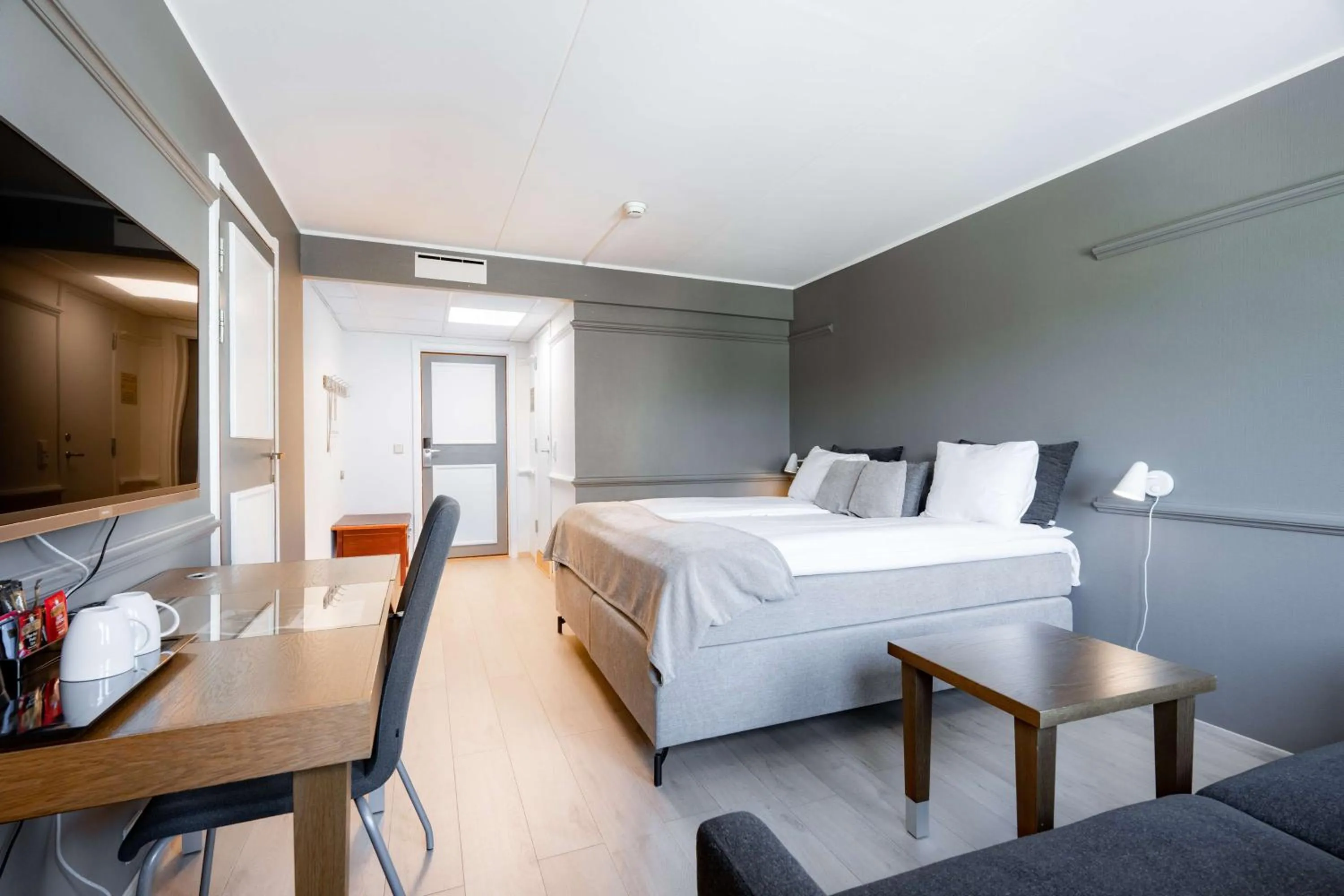 Bedroom, Bed in Scandic Hønefoss