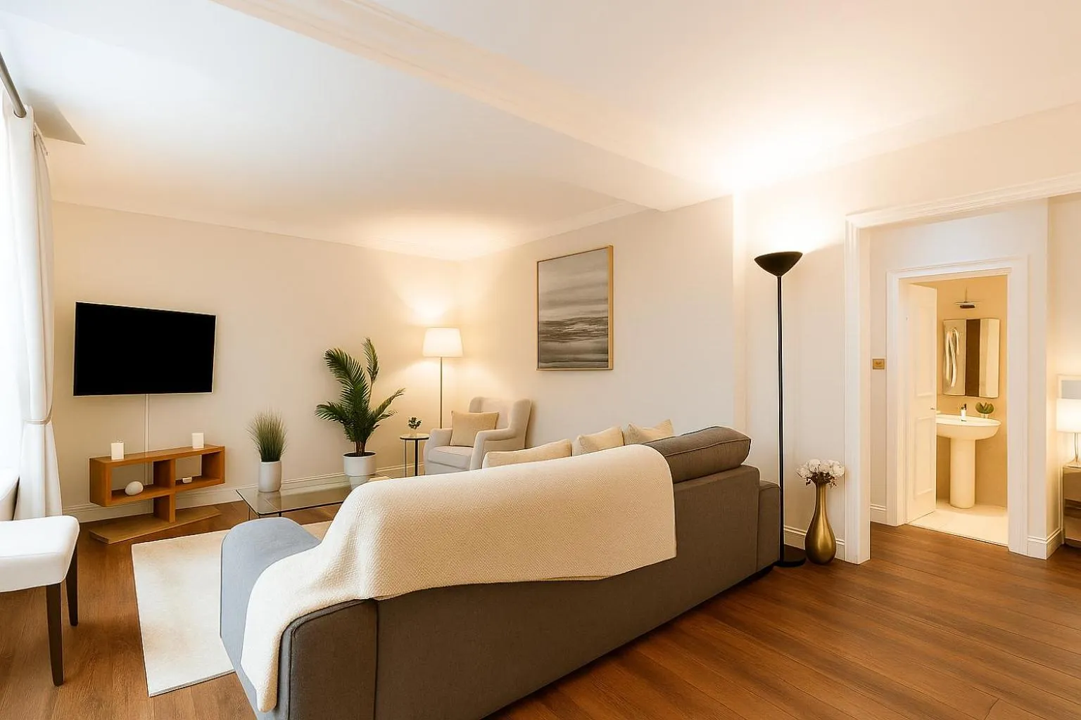 TV and multimedia in Park Lane Apartments/Shaw House