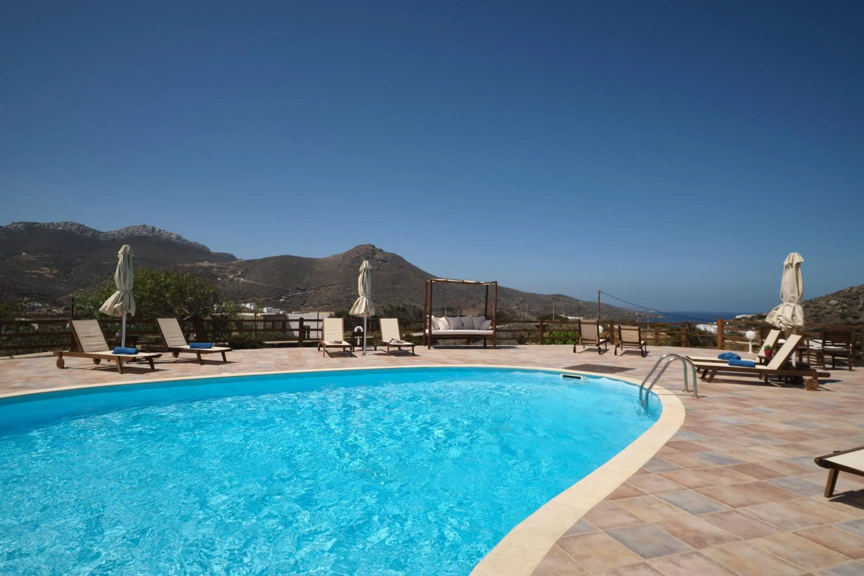 Swimming pool in Amorgion Village