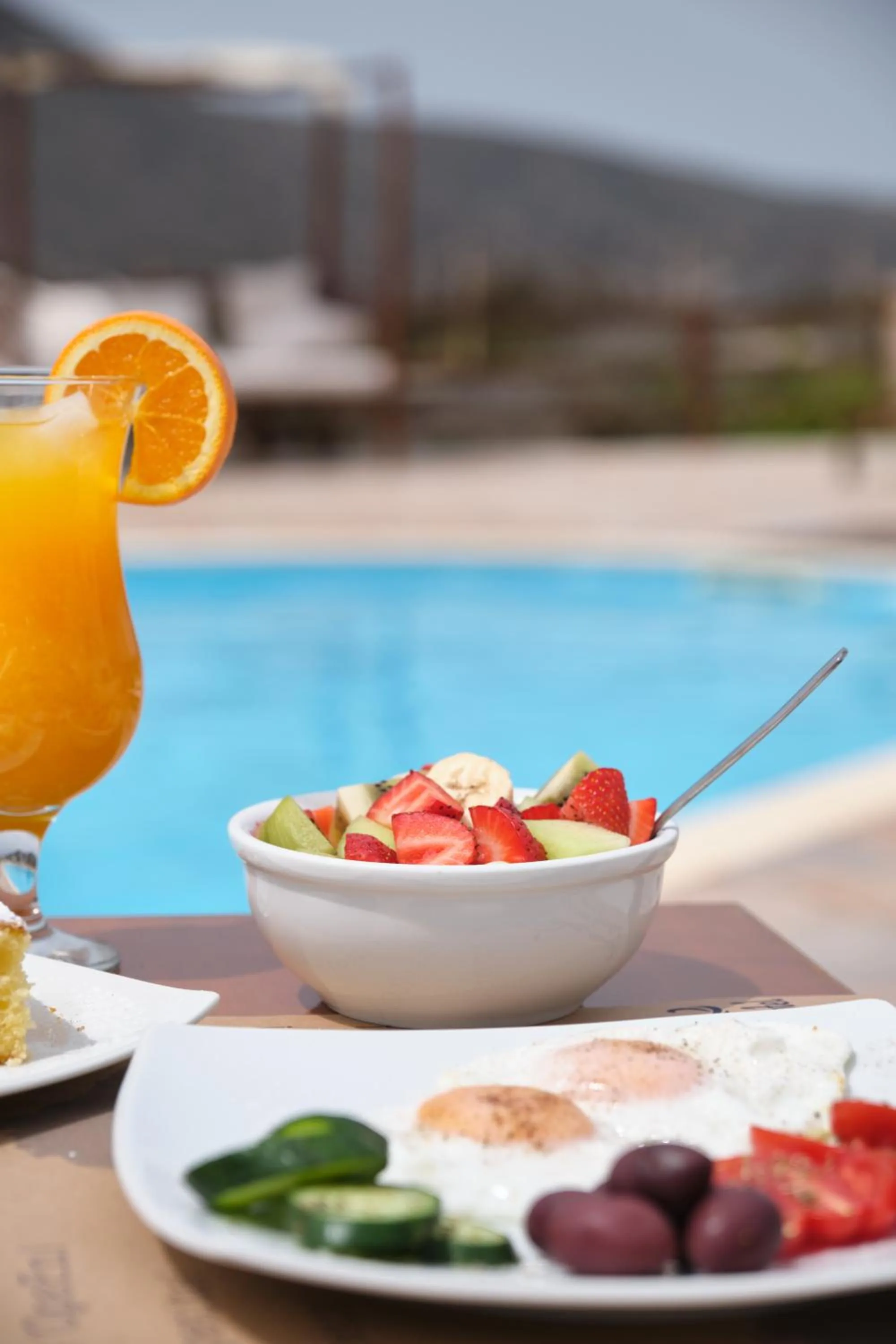 Swimming pool in Amorgion Village