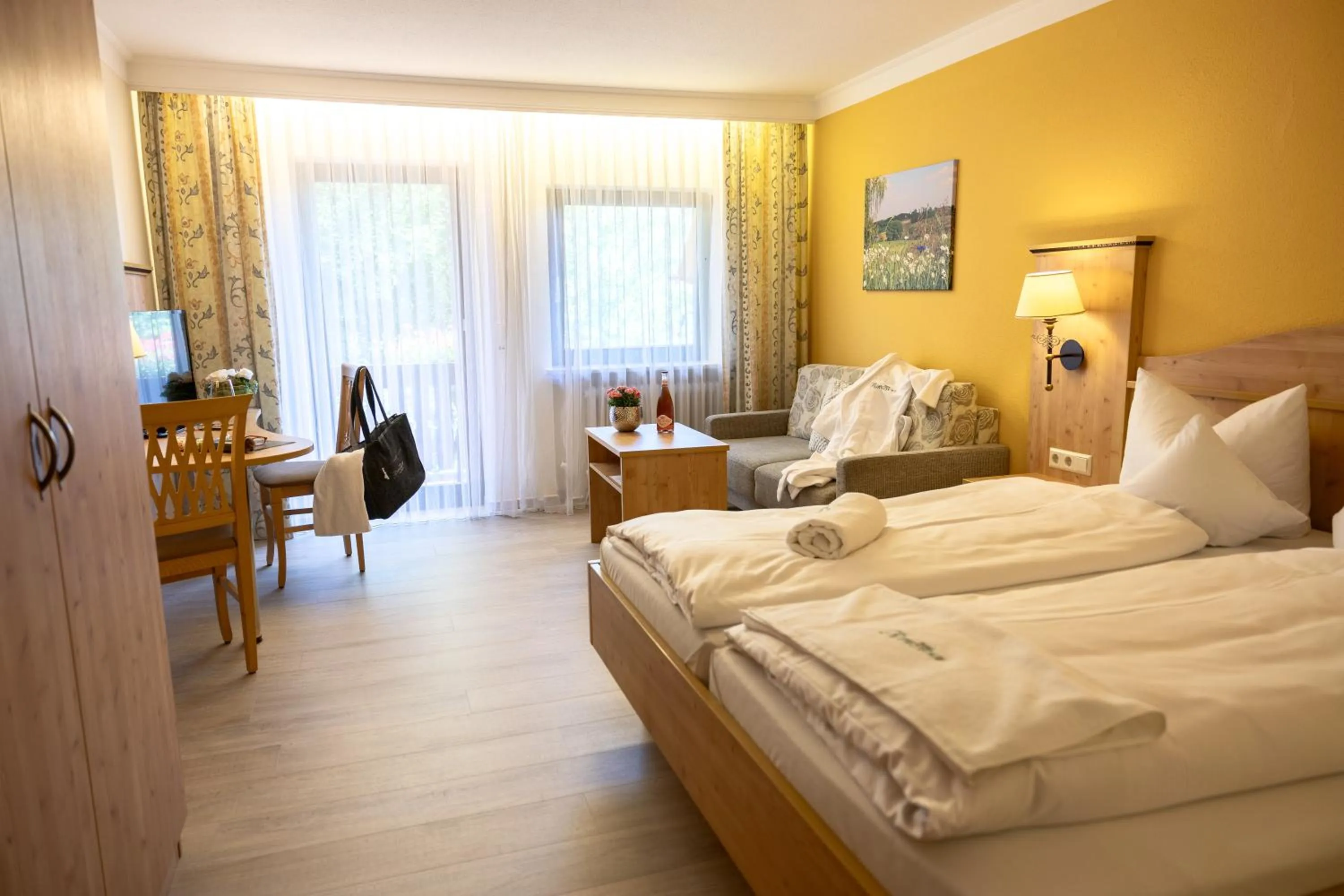 Photo of the whole room, Bed in Hotel Rottaler Hof