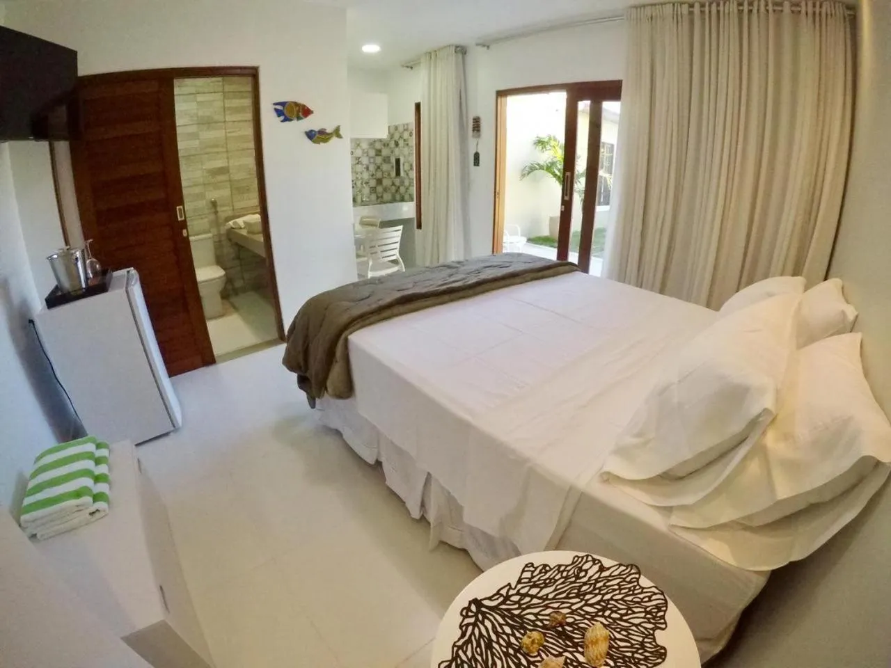 Bed in Pousada Ipioca Beach Village