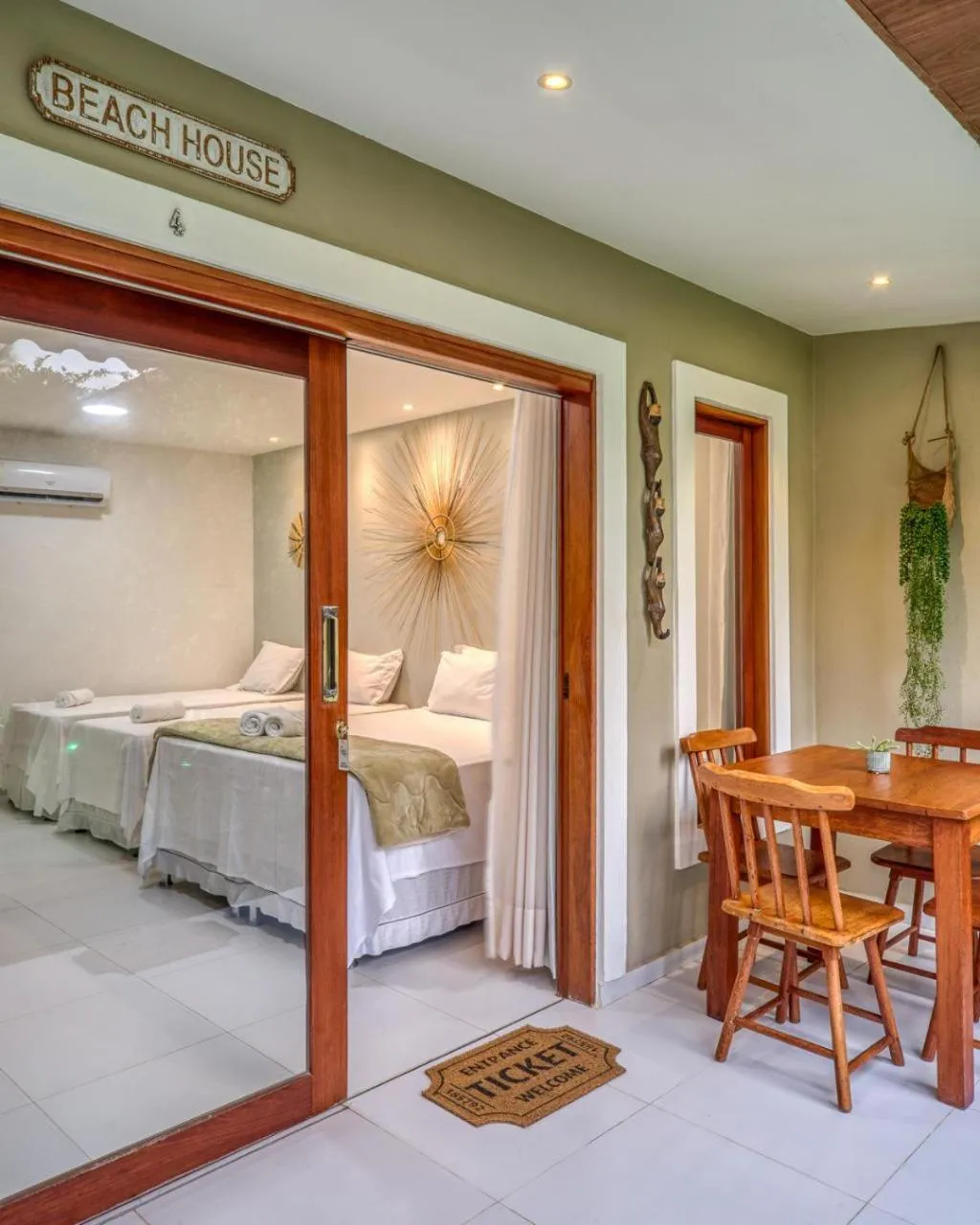 Bed in Pousada Ipioca Beach Village