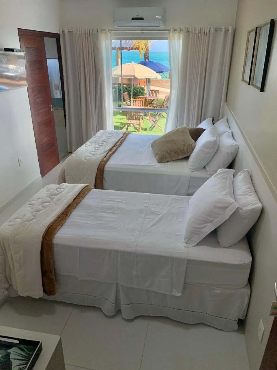 Bed in Pousada Ipioca Beach Village