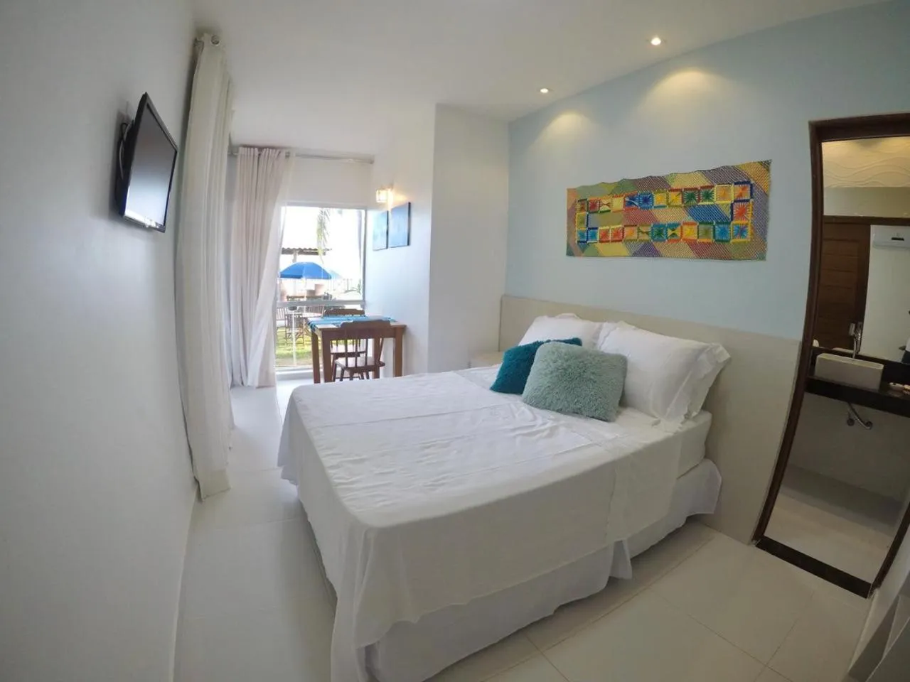 Bed in Pousada Ipioca Beach Village