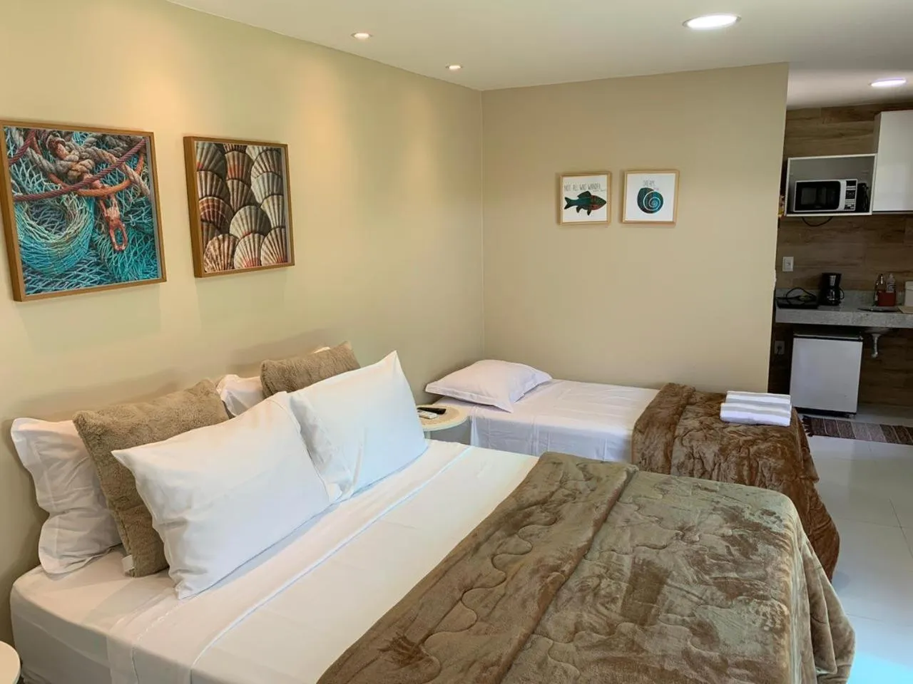 Bed in Pousada Ipioca Beach Village