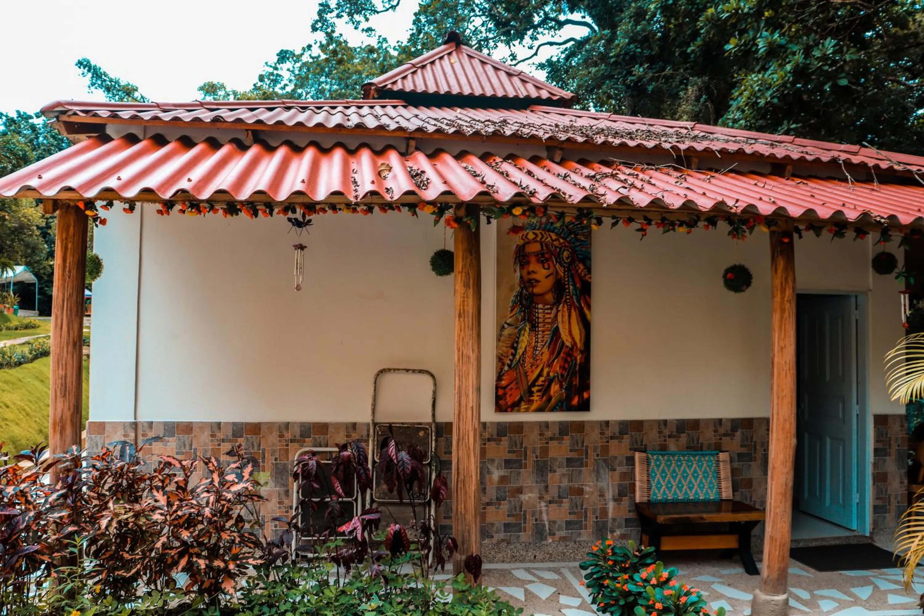 Patio in MINCA Chunuu - glamping - coworking MINCA